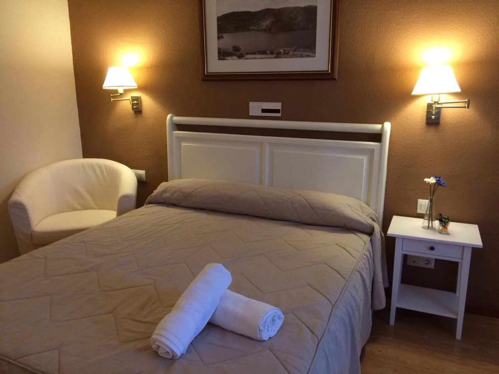 Decorative detail, Bed in Hotel Rural Mariblanca