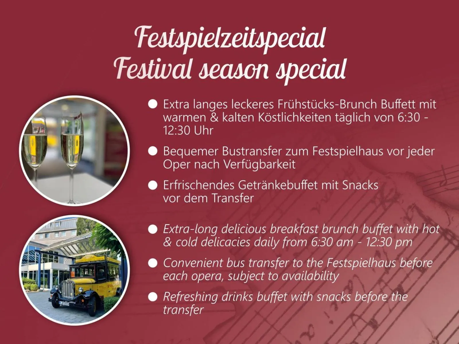 Text overlay in ARVENA Kongress Hotel - Hotel in der Wagnerstadt