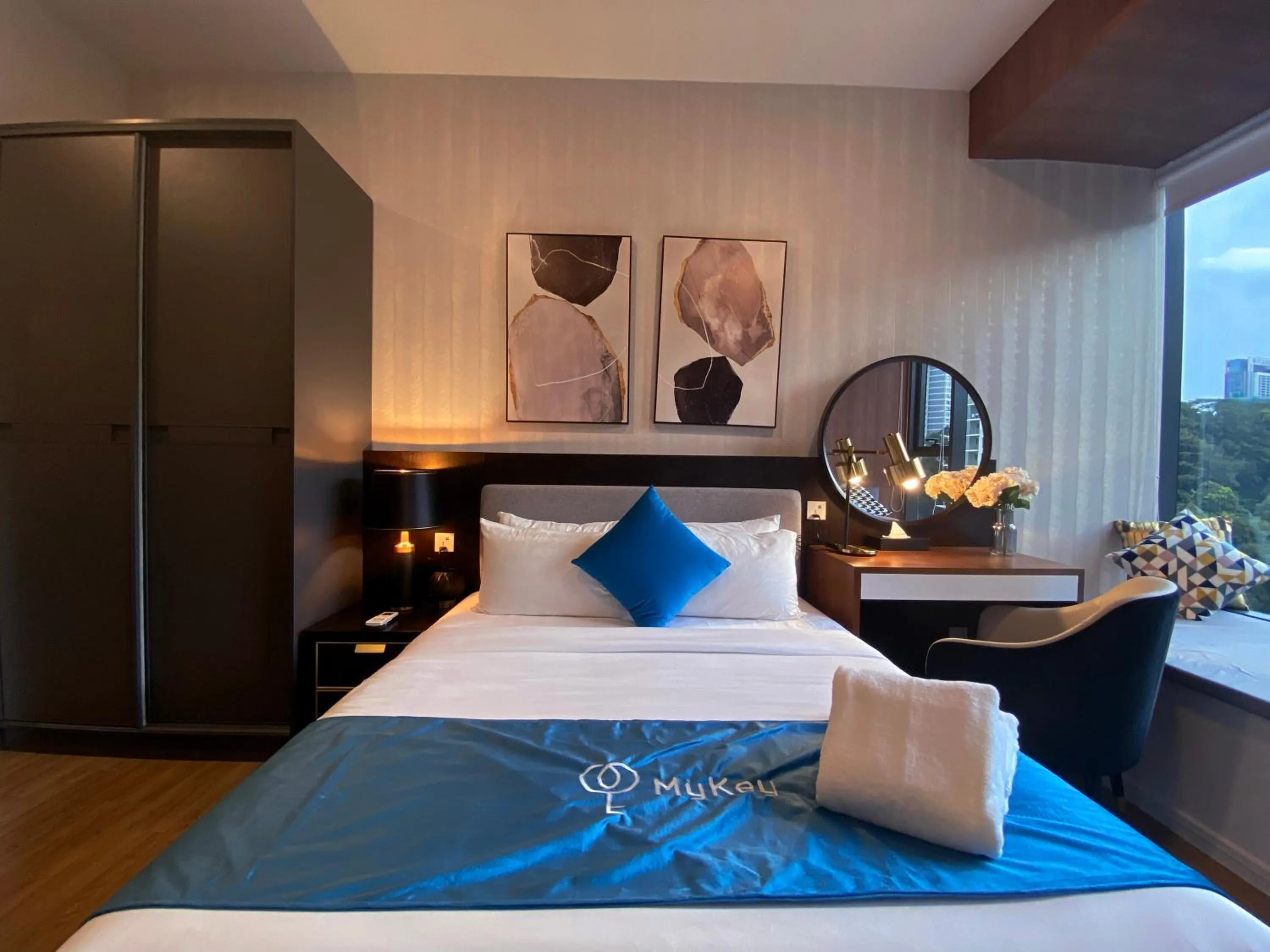 Bed in Ceylonz Starlight Suites Bukit Bintang