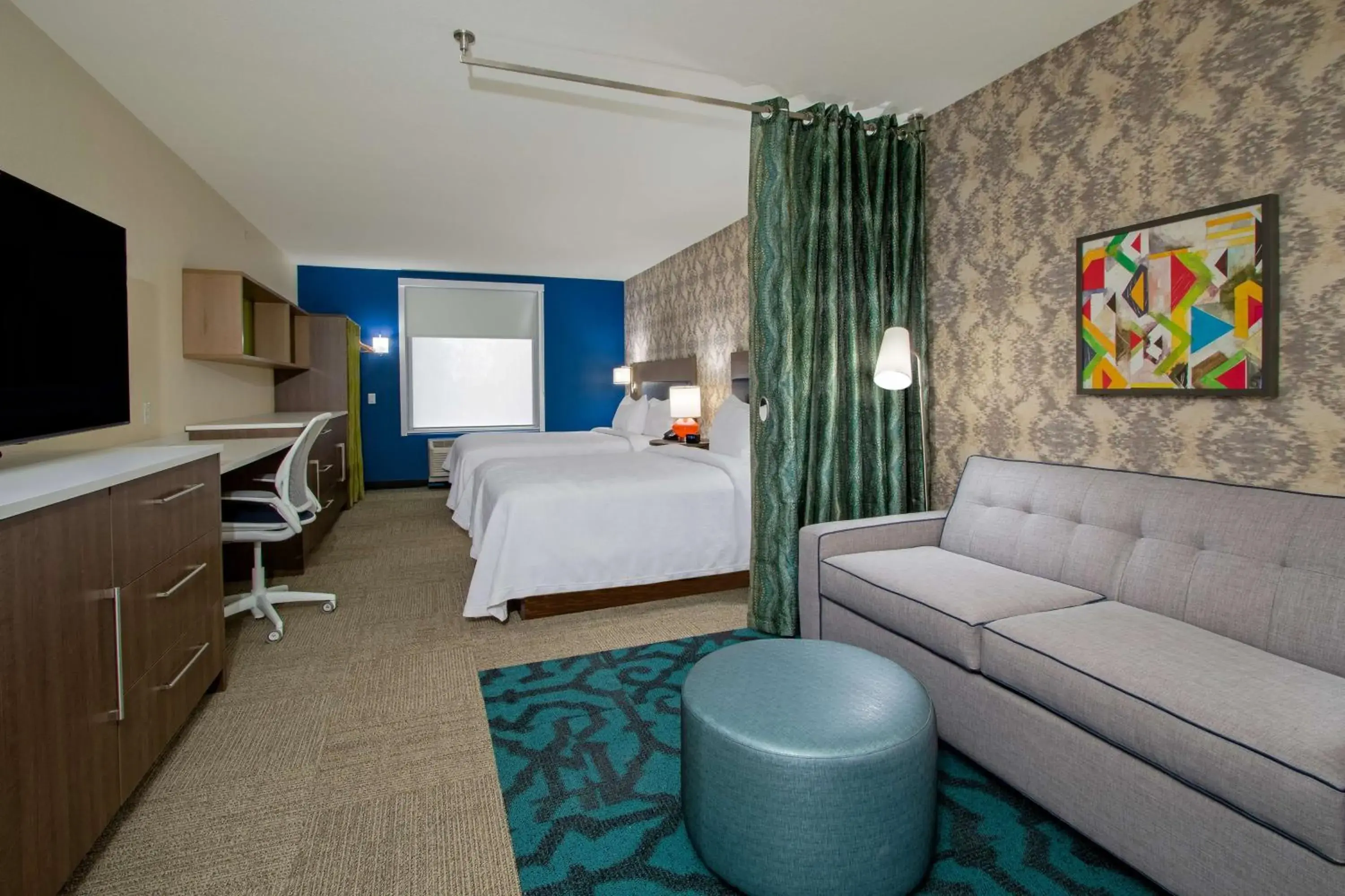 Bedroom, Bed in Home2 Suites By Hilton Grove City Columbus Bedroom, Bed in Home2 Suites By Hilton Grove City Columbus