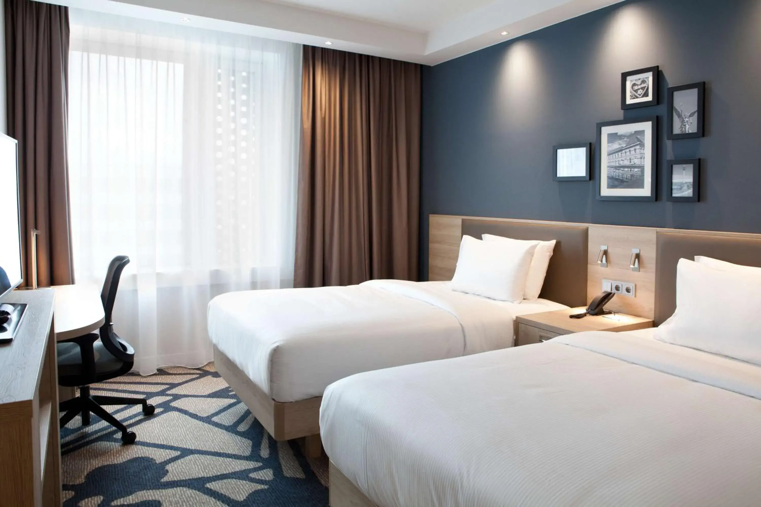 Bedroom, Bed in Hampton By Hilton Munich City Center East Bedroom, Bed in Hampton By Hilton Munich City Center East