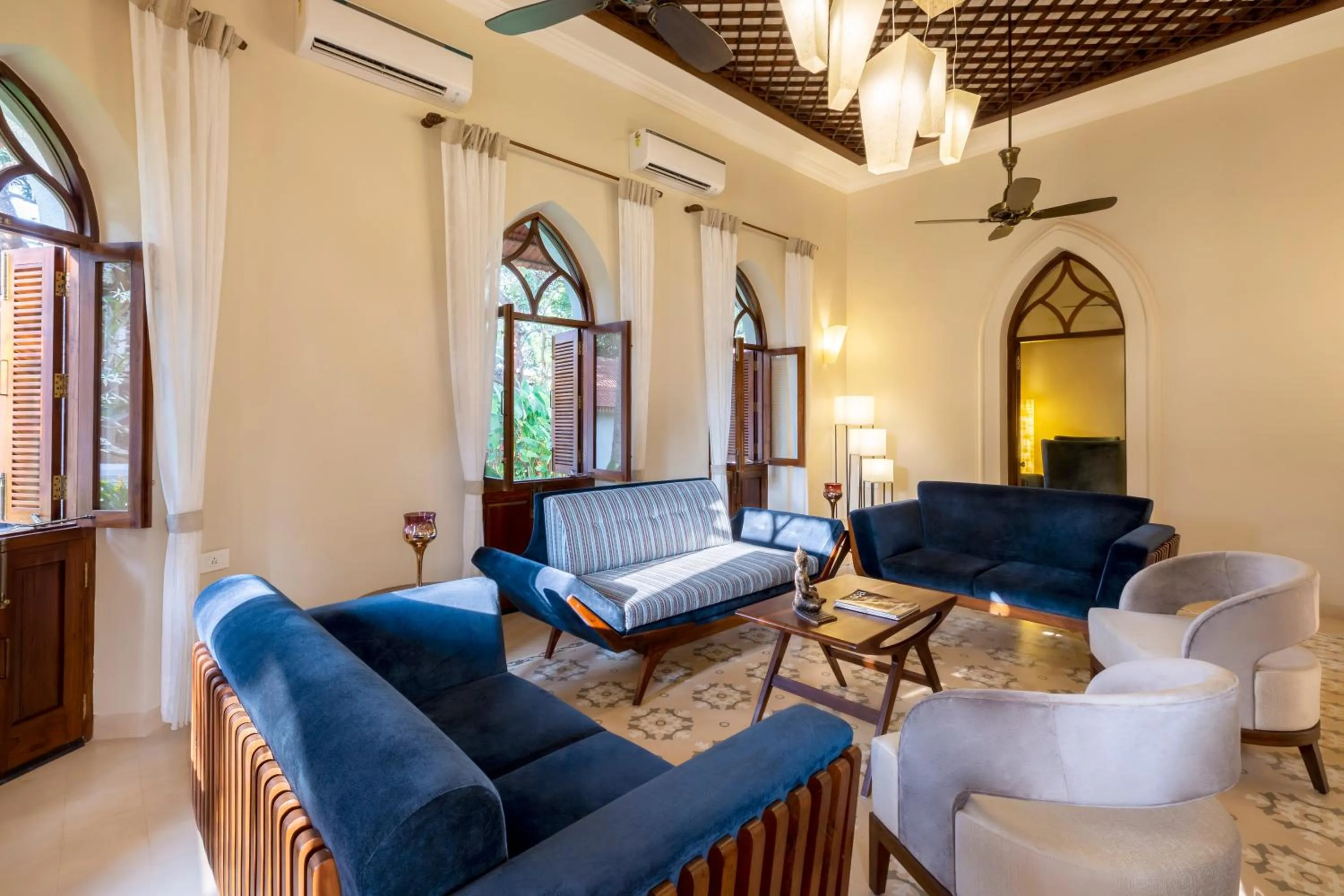 Living room in amã Stays & Trails Villa Siolim, Goa