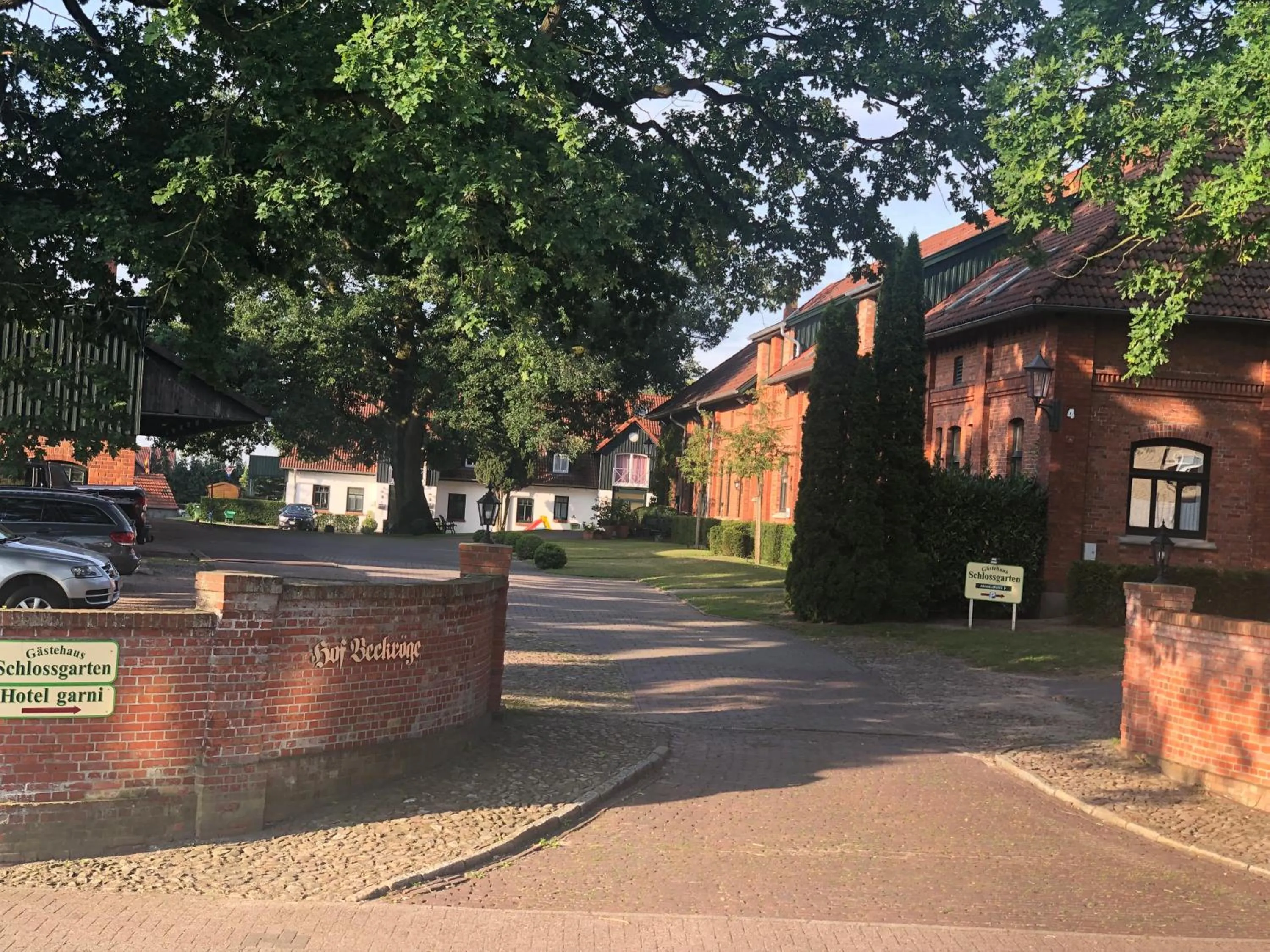 Property building in Gästehaus Schlossgarten