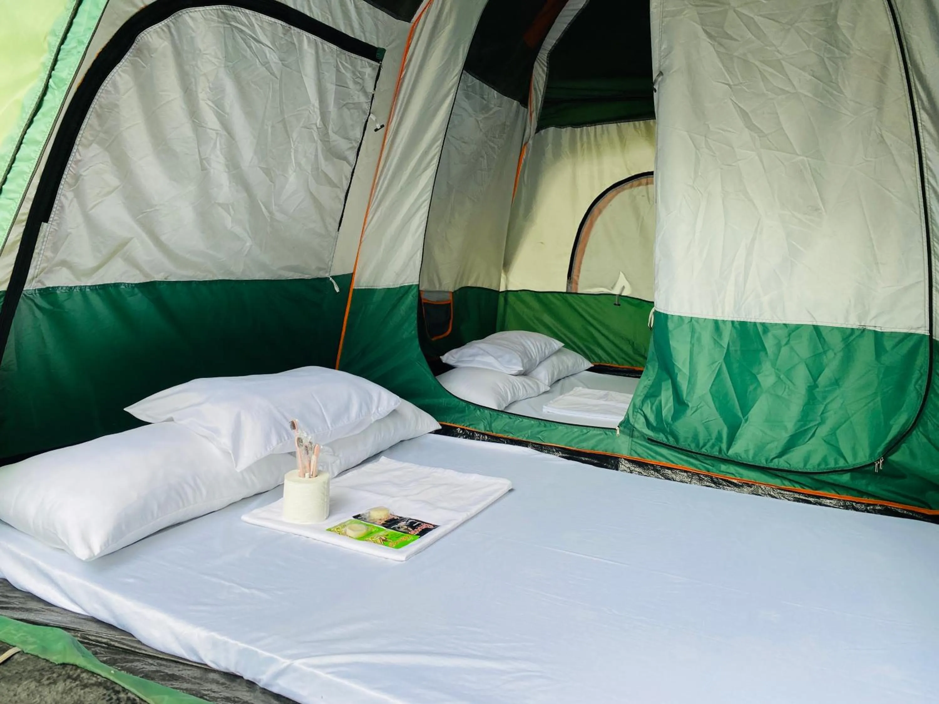 Bed in Camp Paraiso Resort