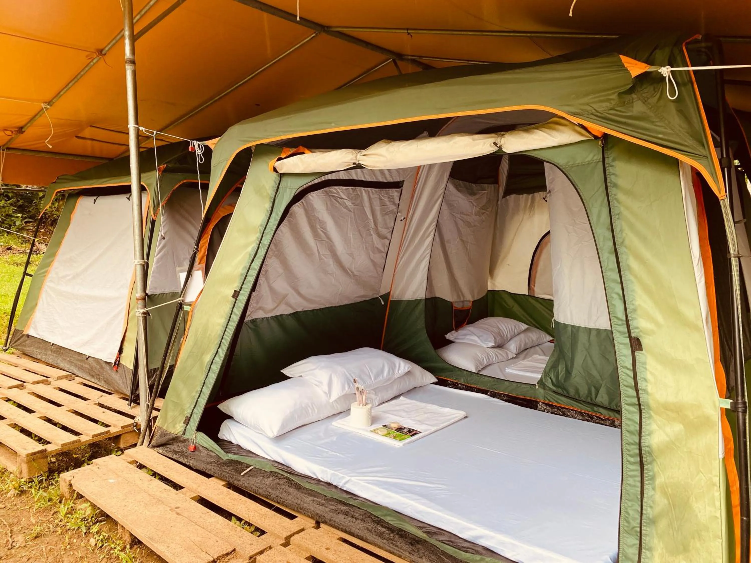 Bed in Camp Paraiso Resort