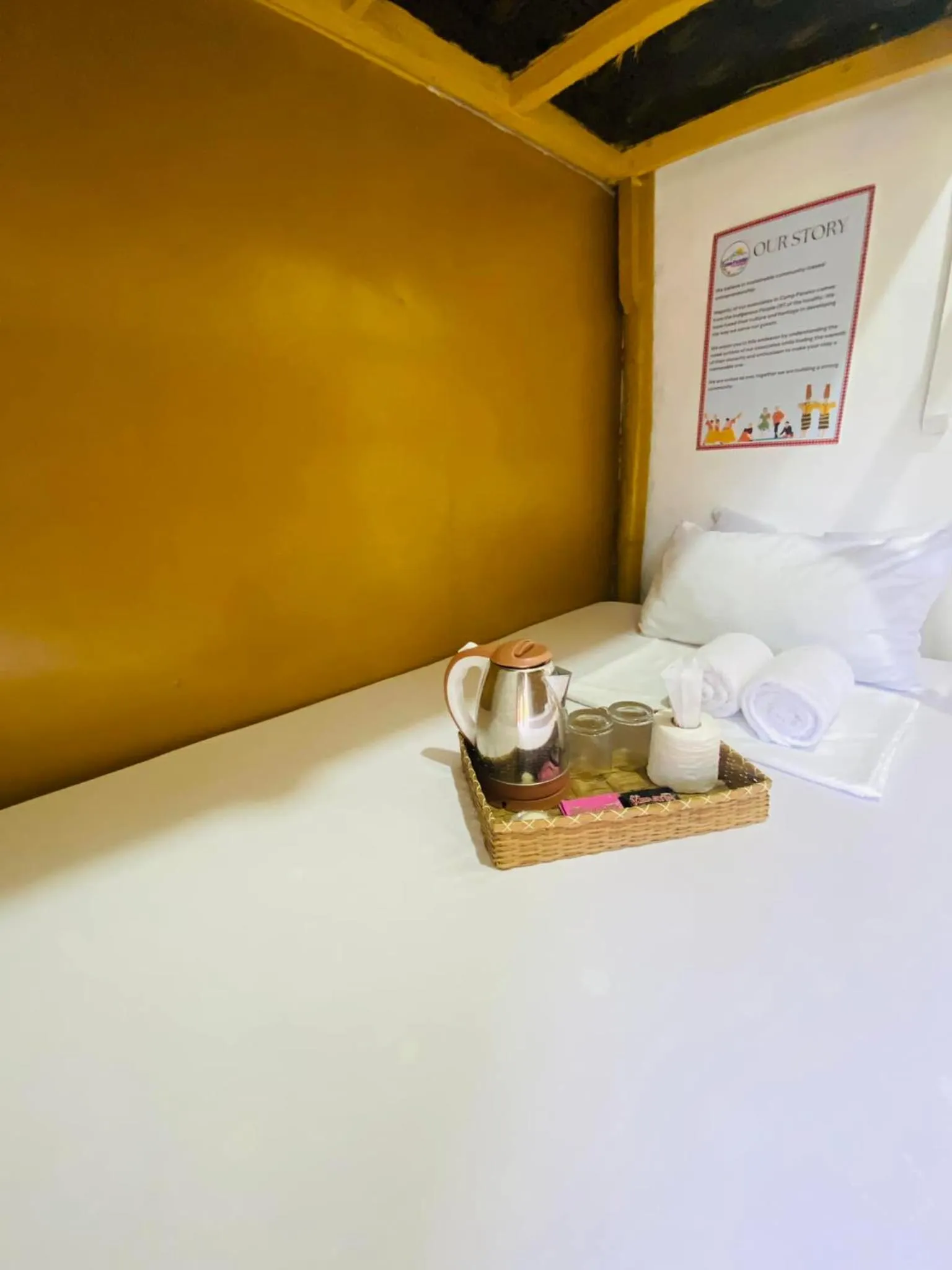 Bed in Camp Paraiso Resort