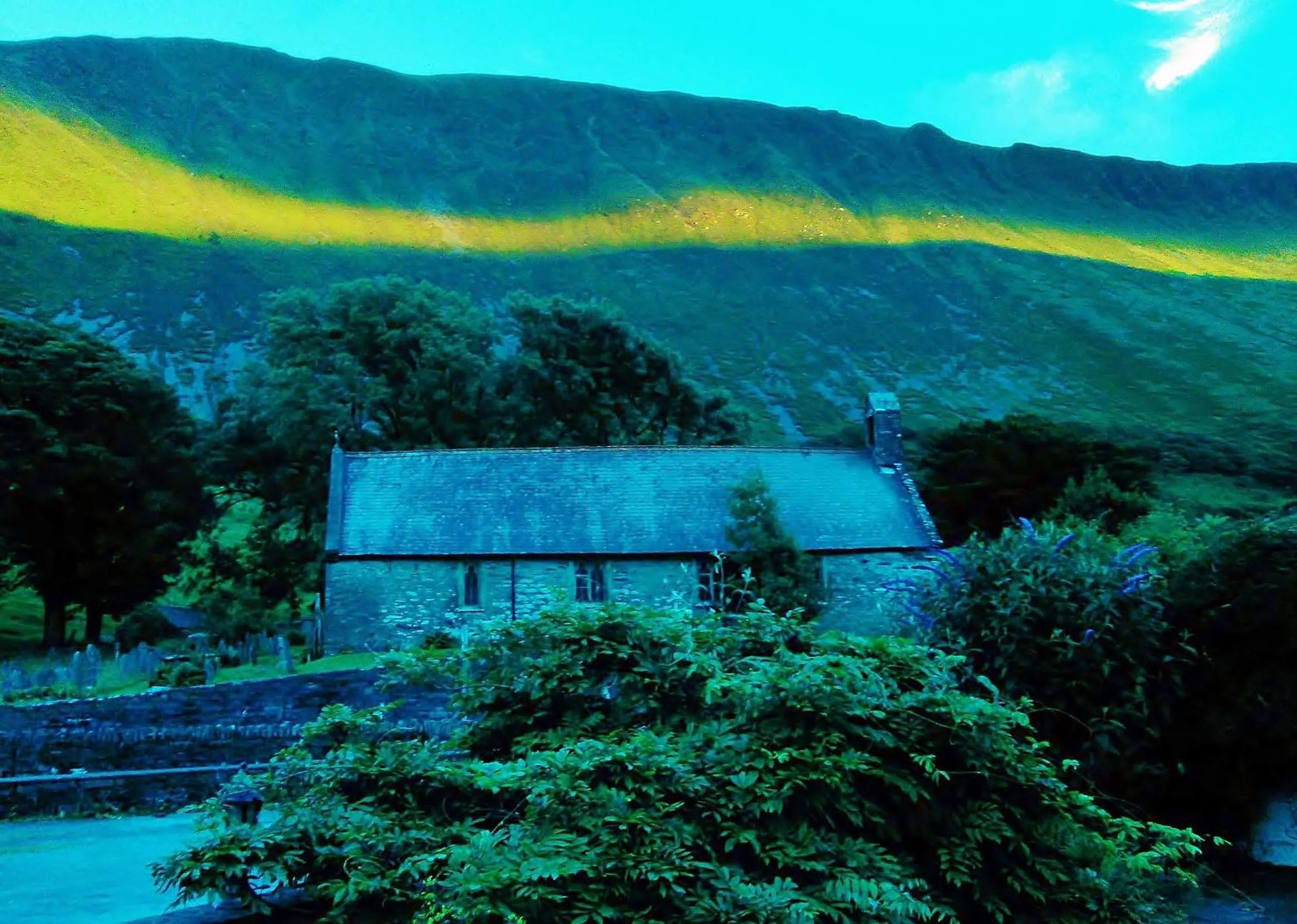 Garden in Pen-Y-Bont Hotel