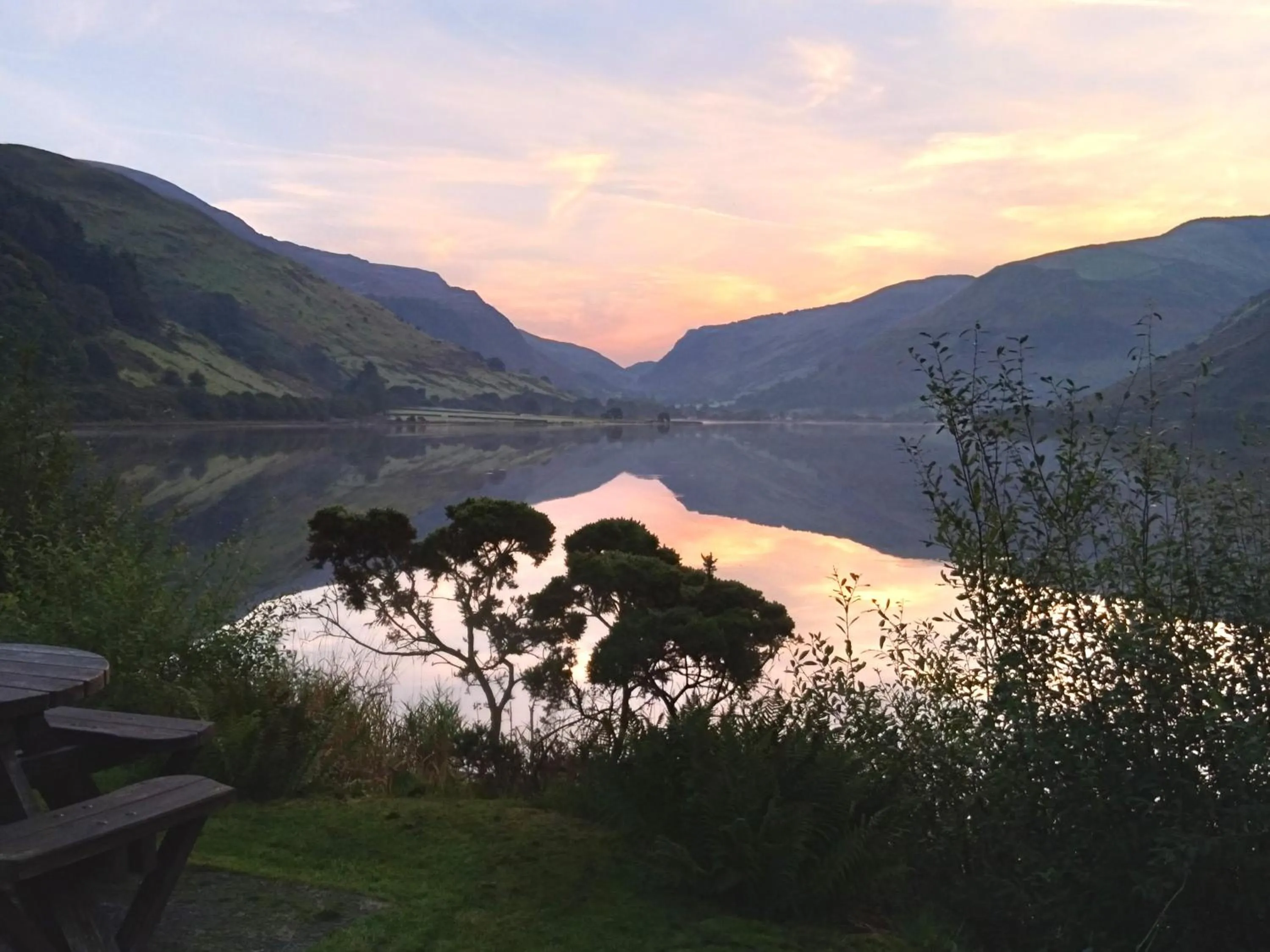 Garden view in Pen-Y-Bont Hotel