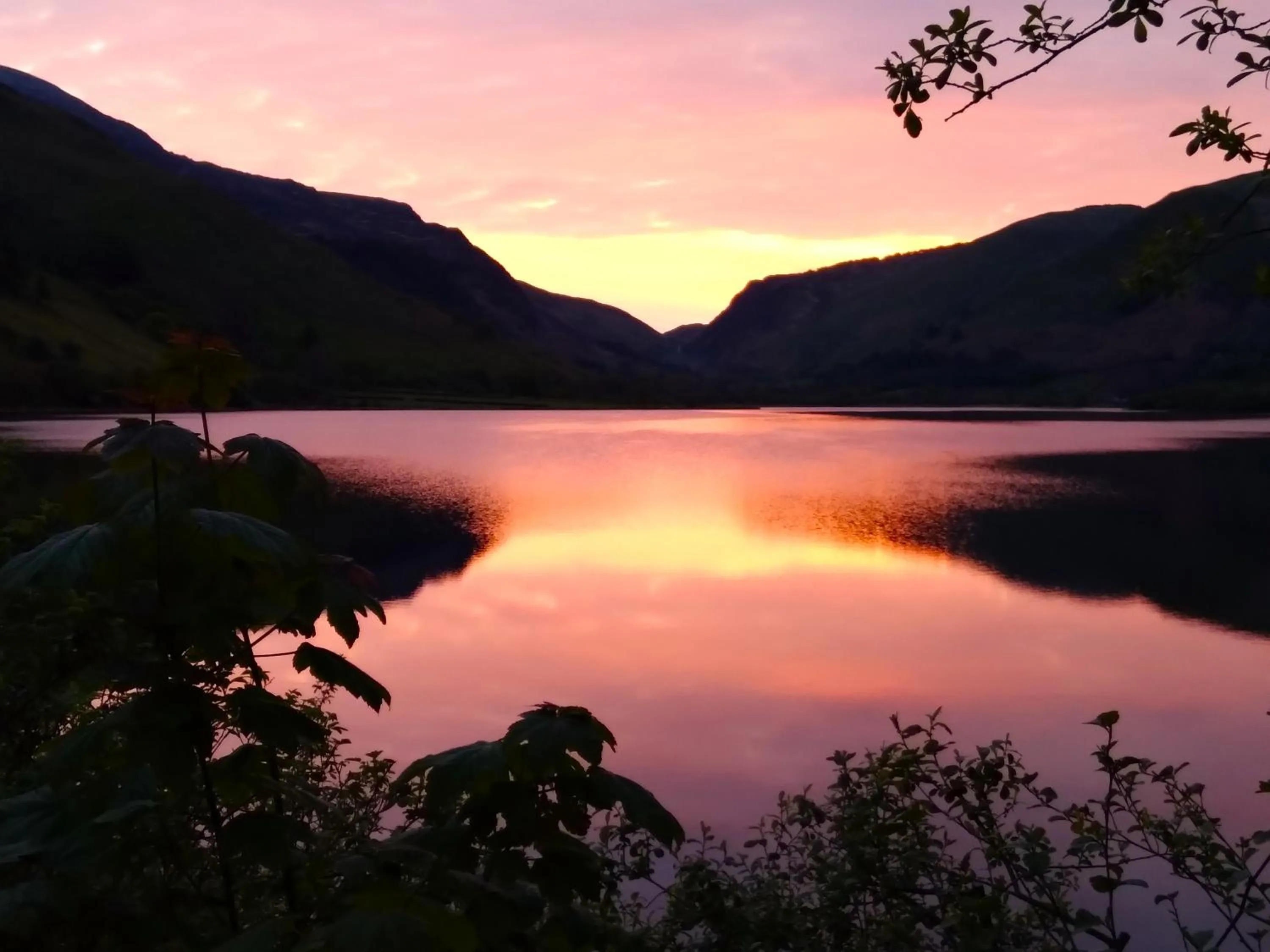 Lake view in Pen-Y-Bont Hotel