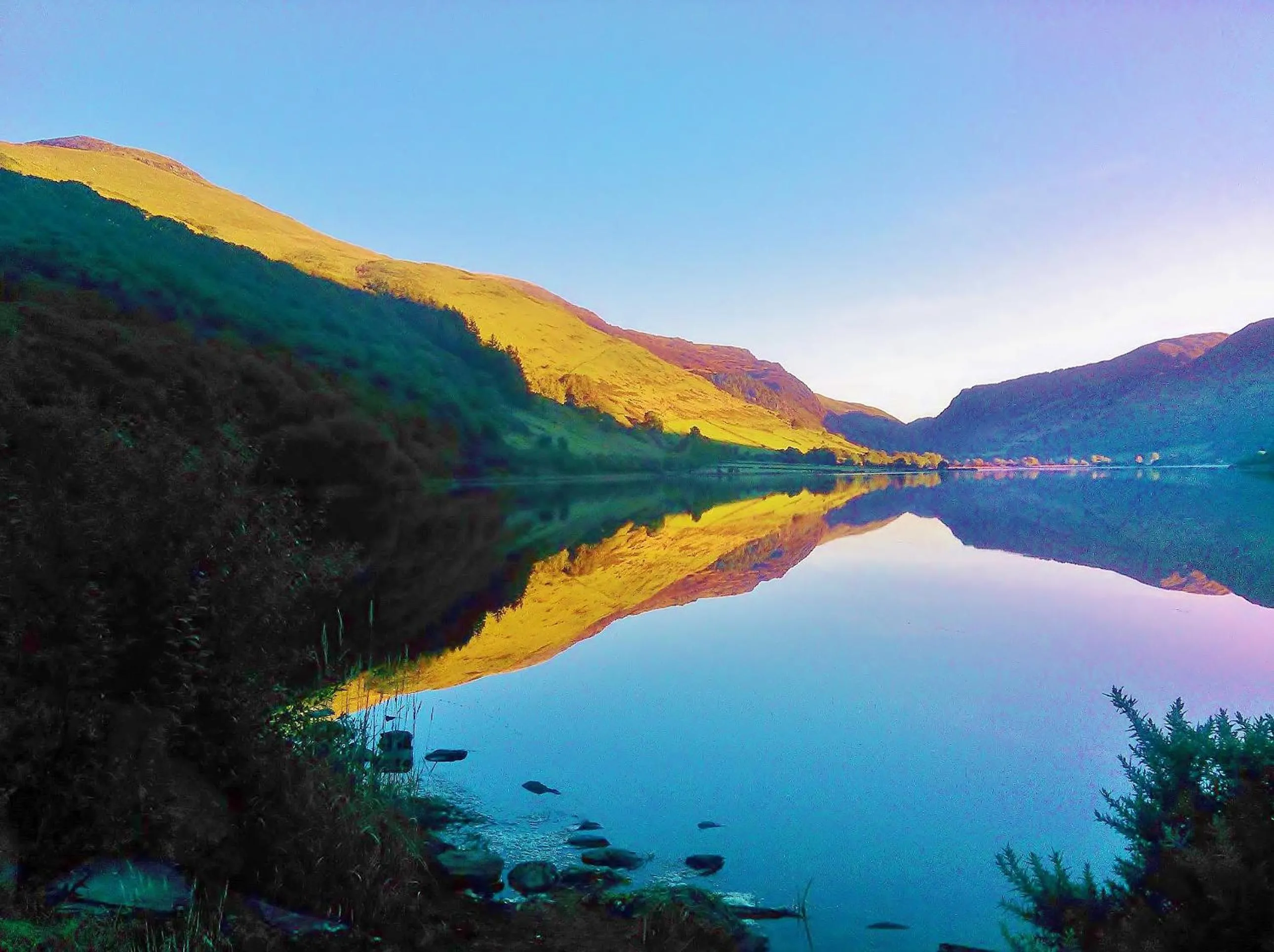 Lake view in Pen-Y-Bont Hotel