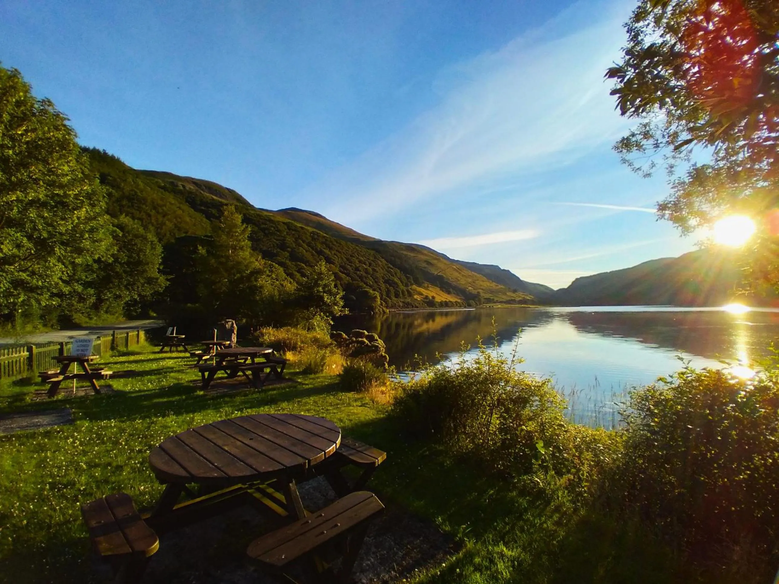 Garden view in Pen-Y-Bont Hotel