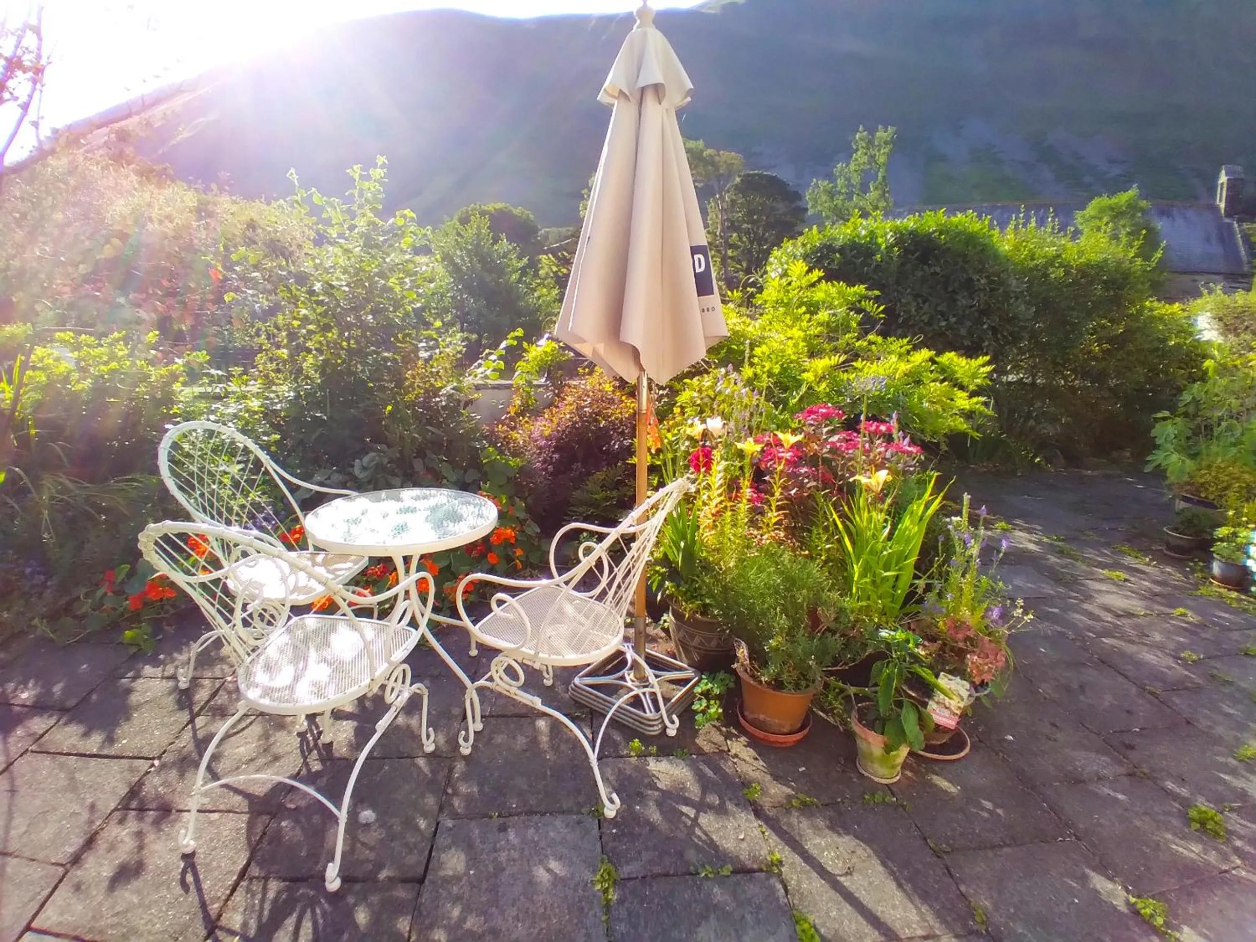 Patio in Pen-Y-Bont Hotel