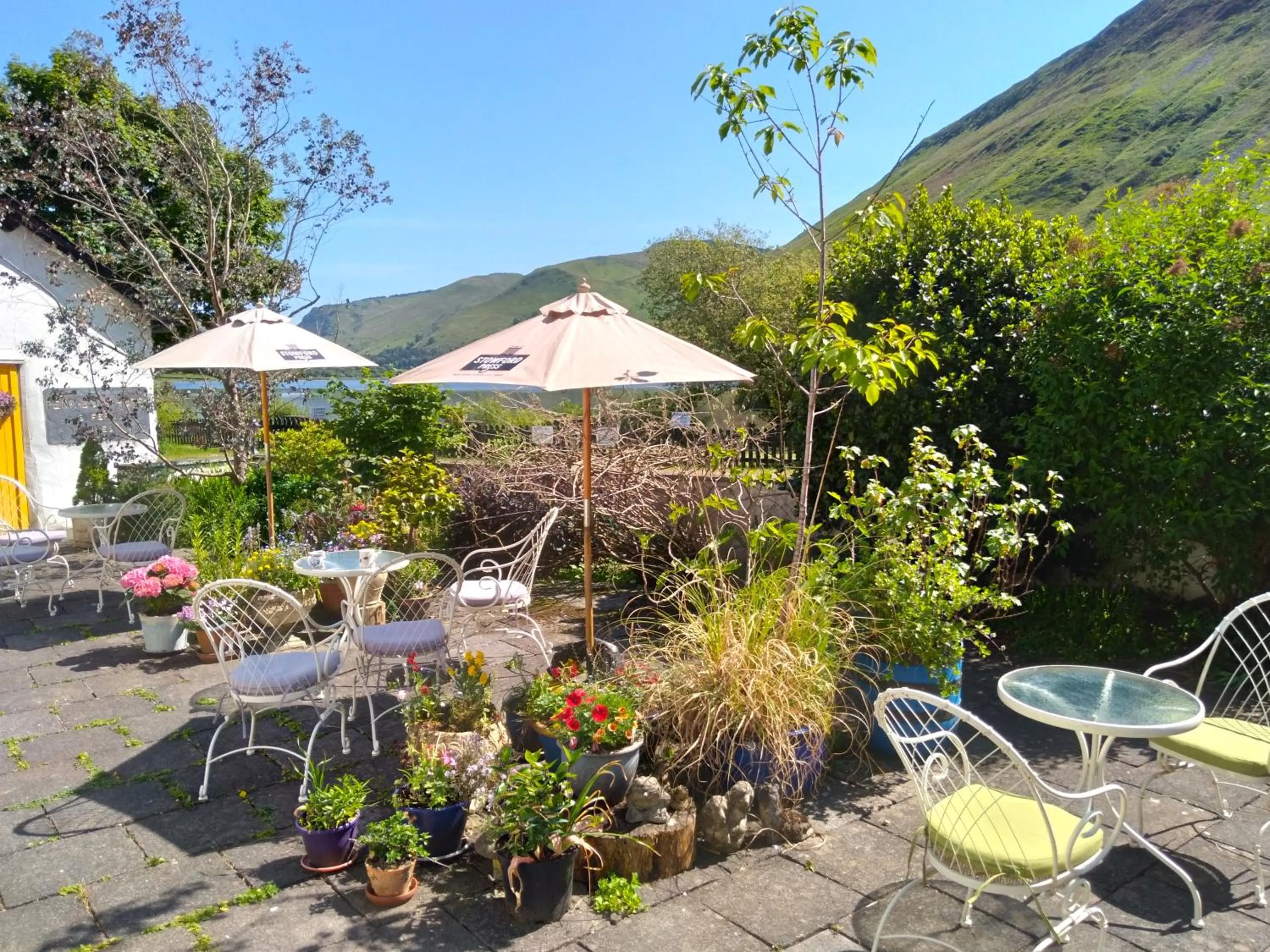 Patio in Pen-Y-Bont Hotel