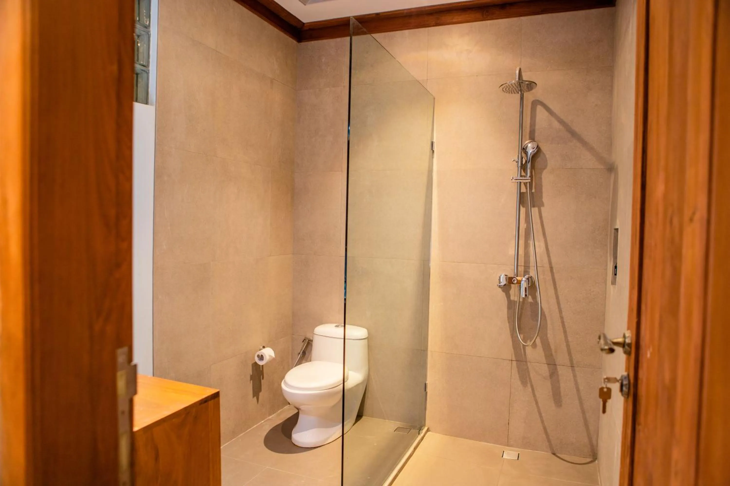 Shower in Blue Harbor Beachfront Villas & Resto