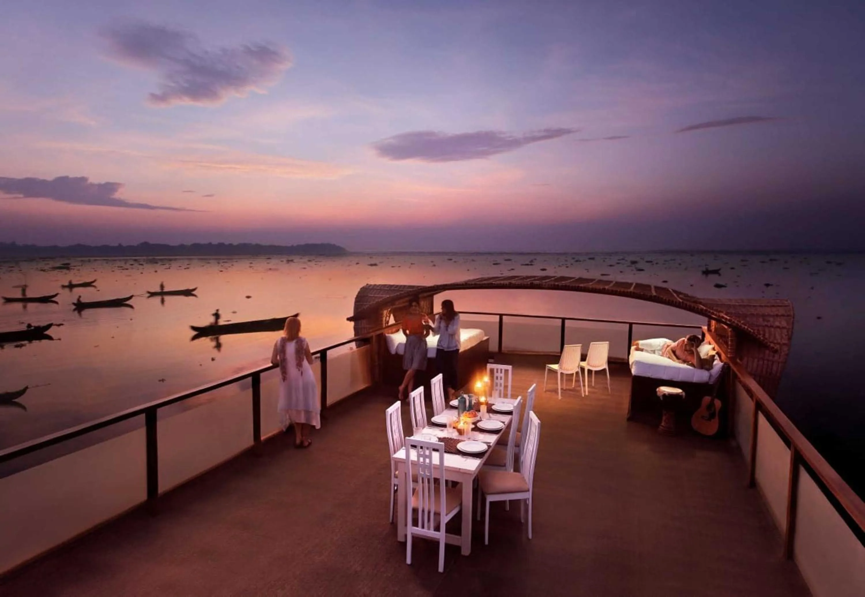 Balcony/Terrace in Cosy Premium Houseboats