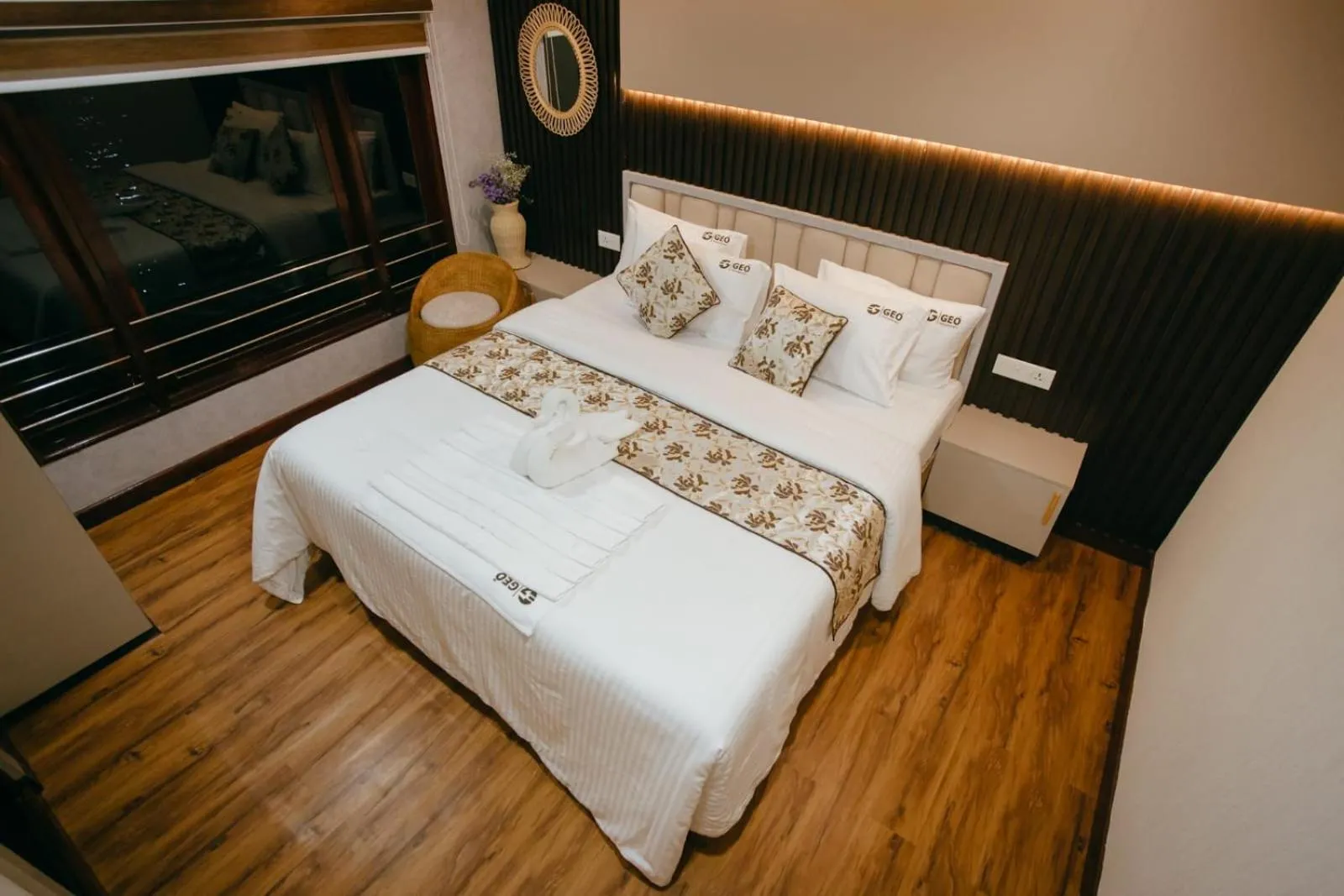 Bed in Cosy Premium Houseboats