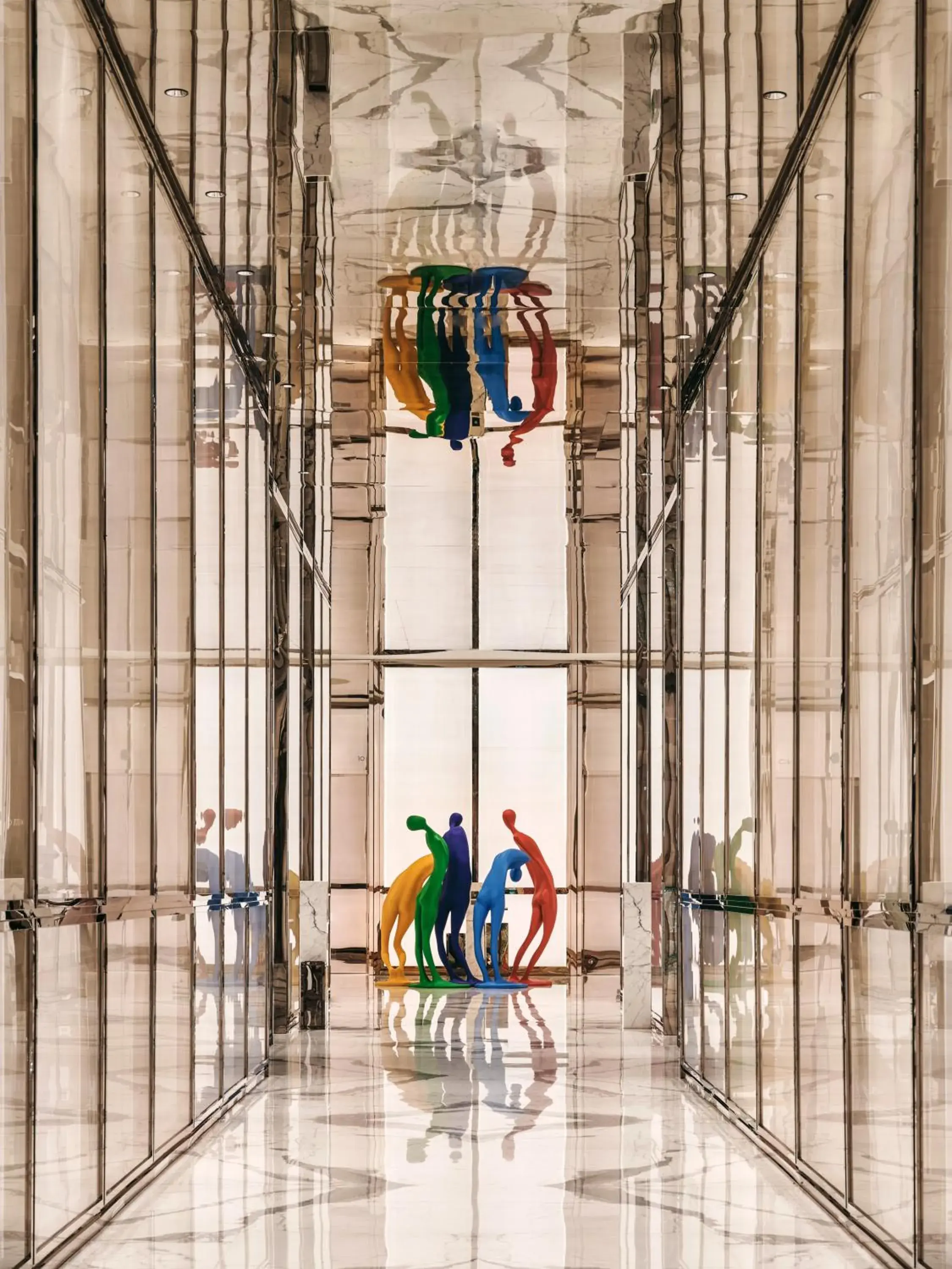 Lobby or reception in J Hotel, Shanghai Tower - Above All Else, Overlooking the Bund Lobby or reception in J Hotel, Shanghai Tower - Above All Else, Overlooking the Bund