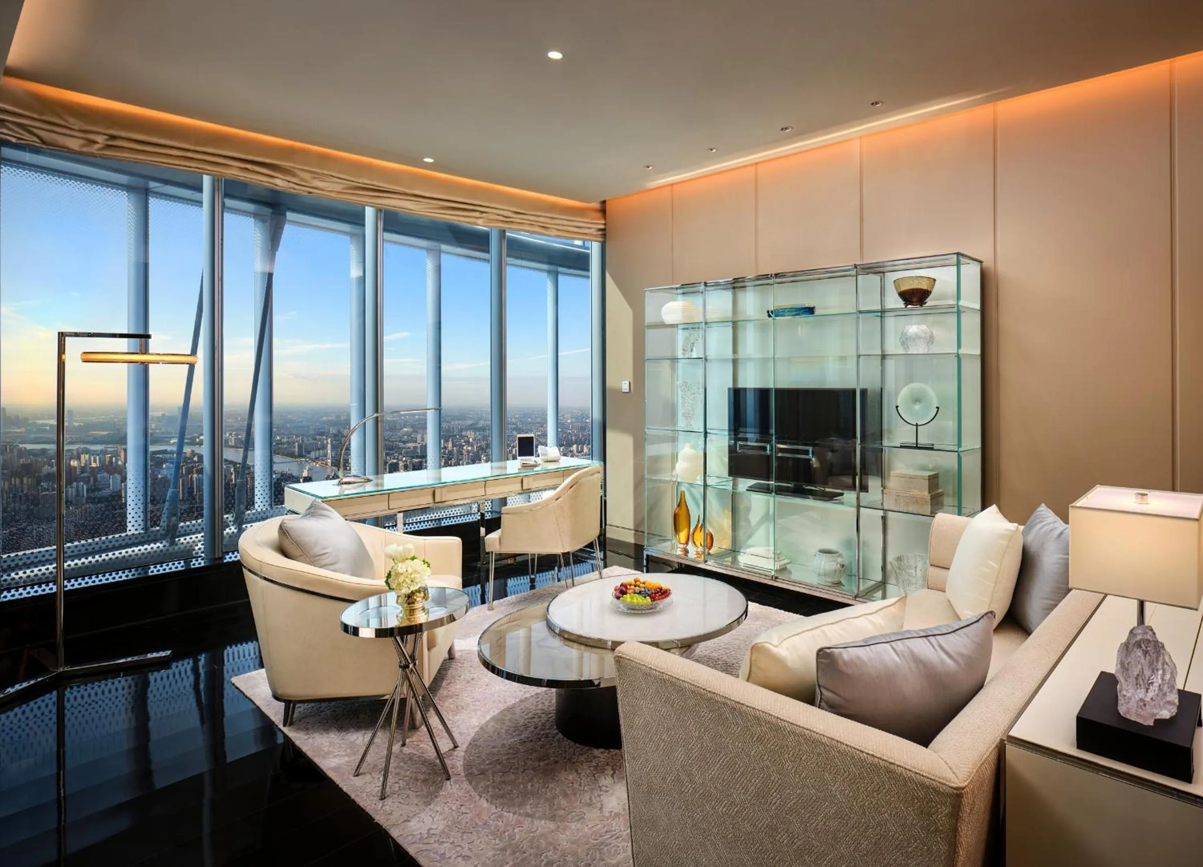 Living room in J Hotel, Shanghai Tower - Above All Else, Overlooking the Bund