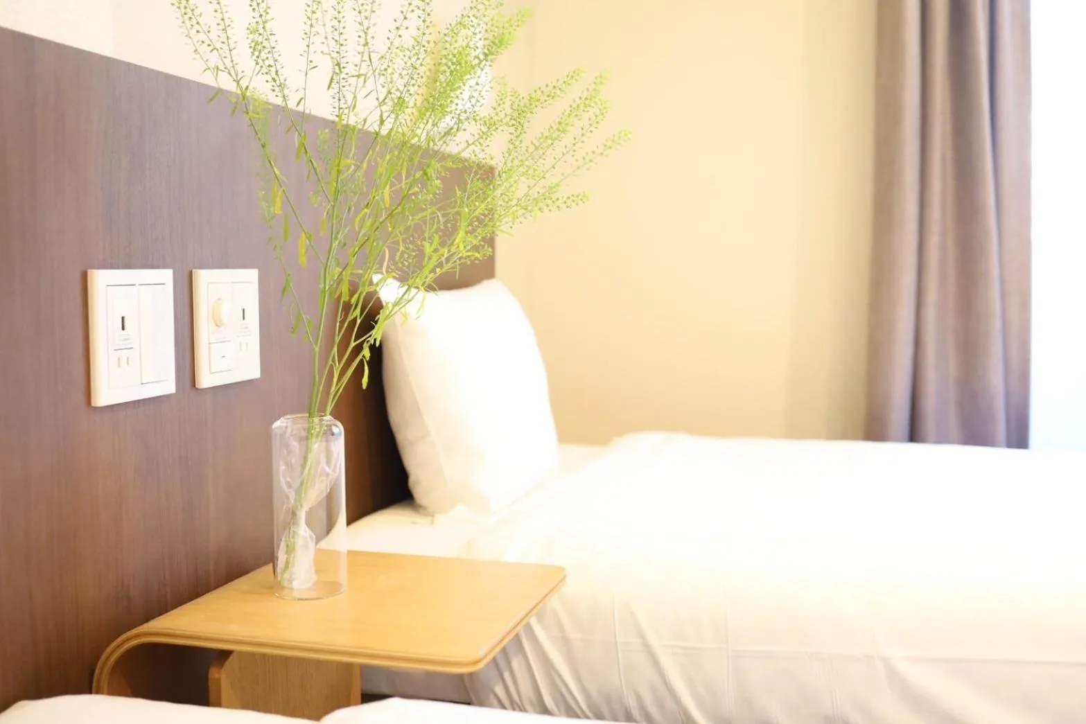 Bed in HOTEL THE POINT Kiyomizu Gojo