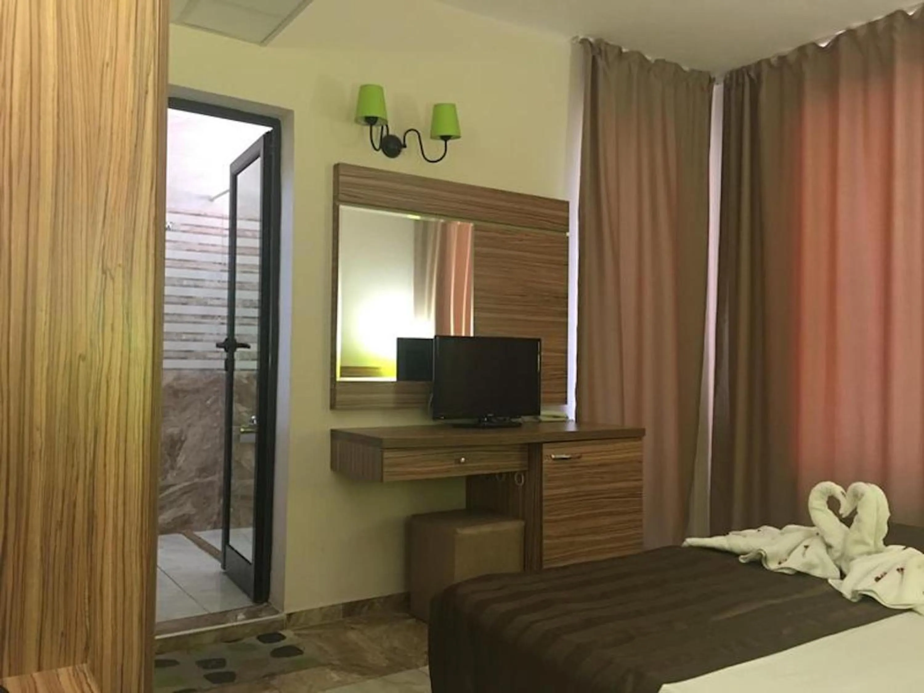 TV and multimedia, Bed in Hotel Tm Deluxe located in Sunny Beach