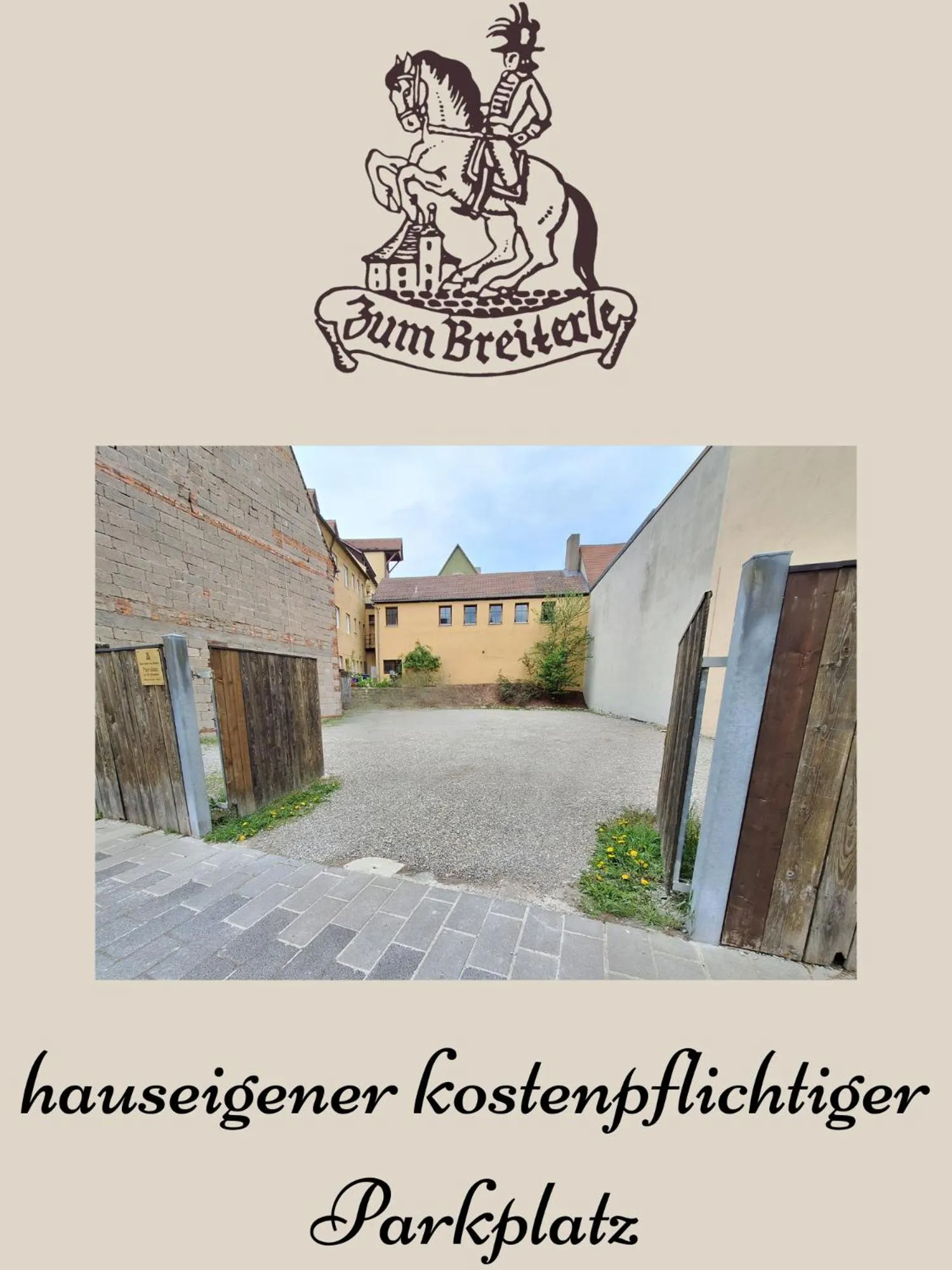 Parking in Hotel zum Breiterle - Self-Check-In