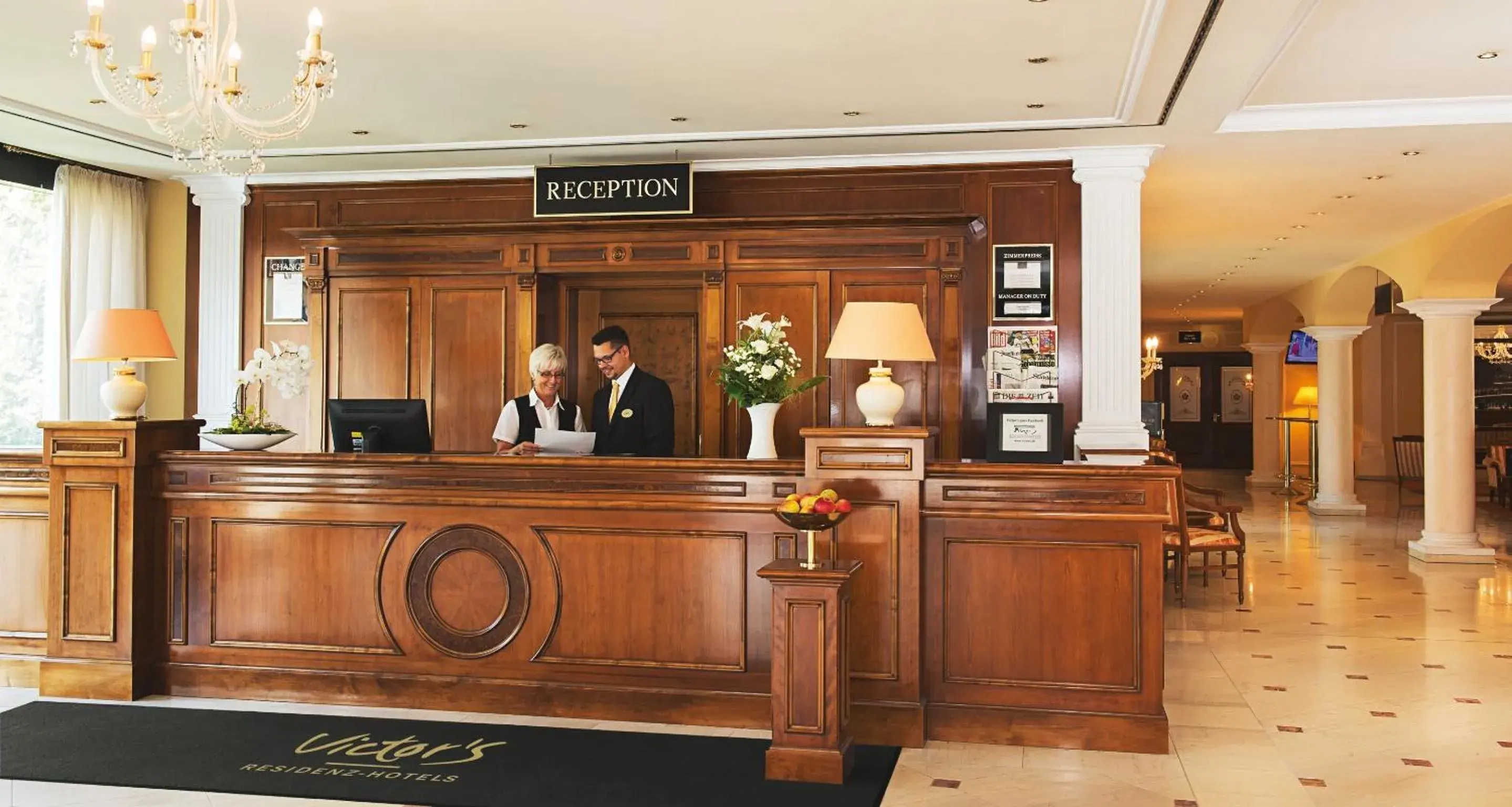 Lobby or reception in Victor's Residenz-Hotel Erfurt Lobby or reception in Victor's Residenz-Hotel Erfurt