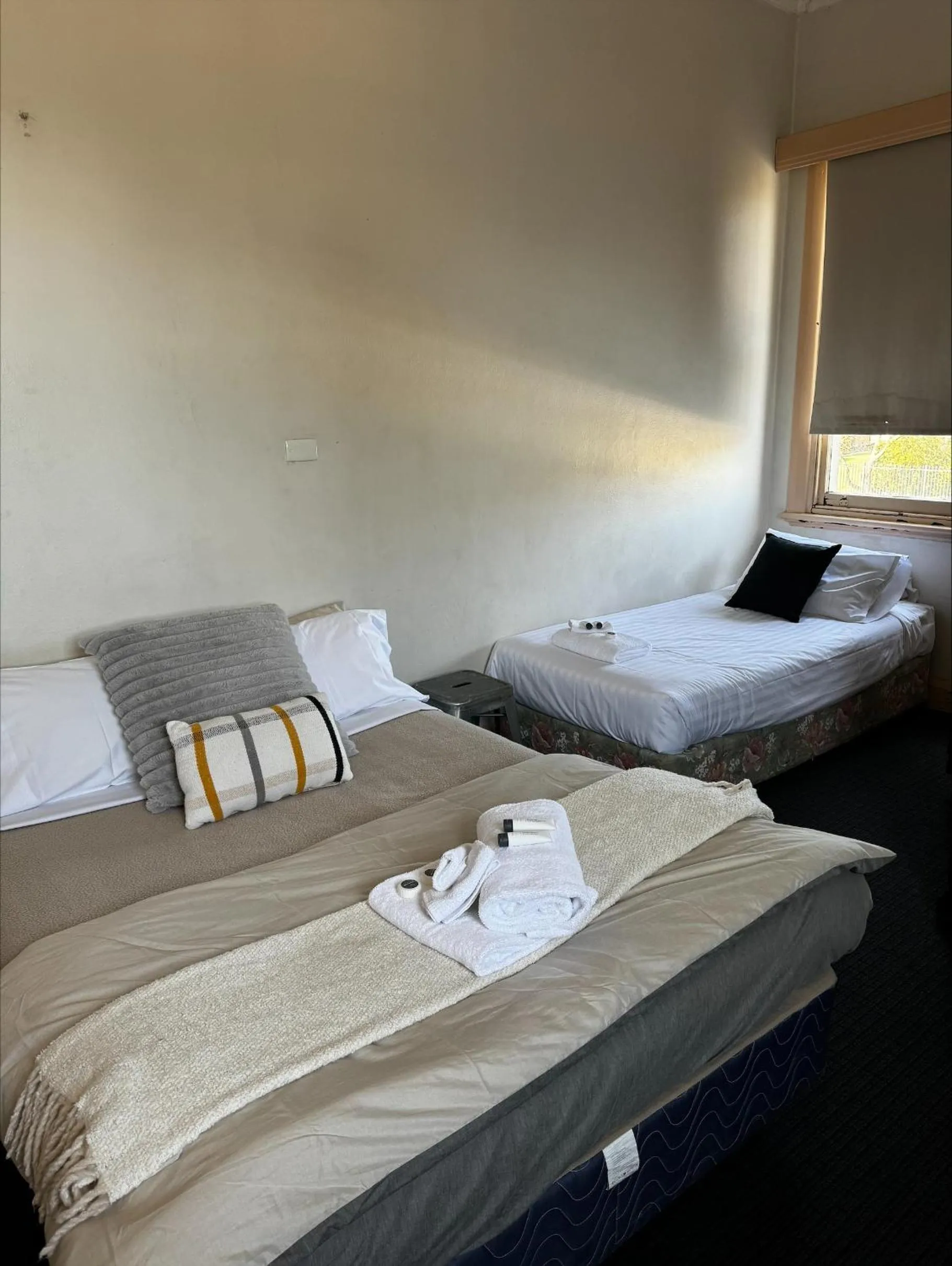 Bed in William Farrer Hotel