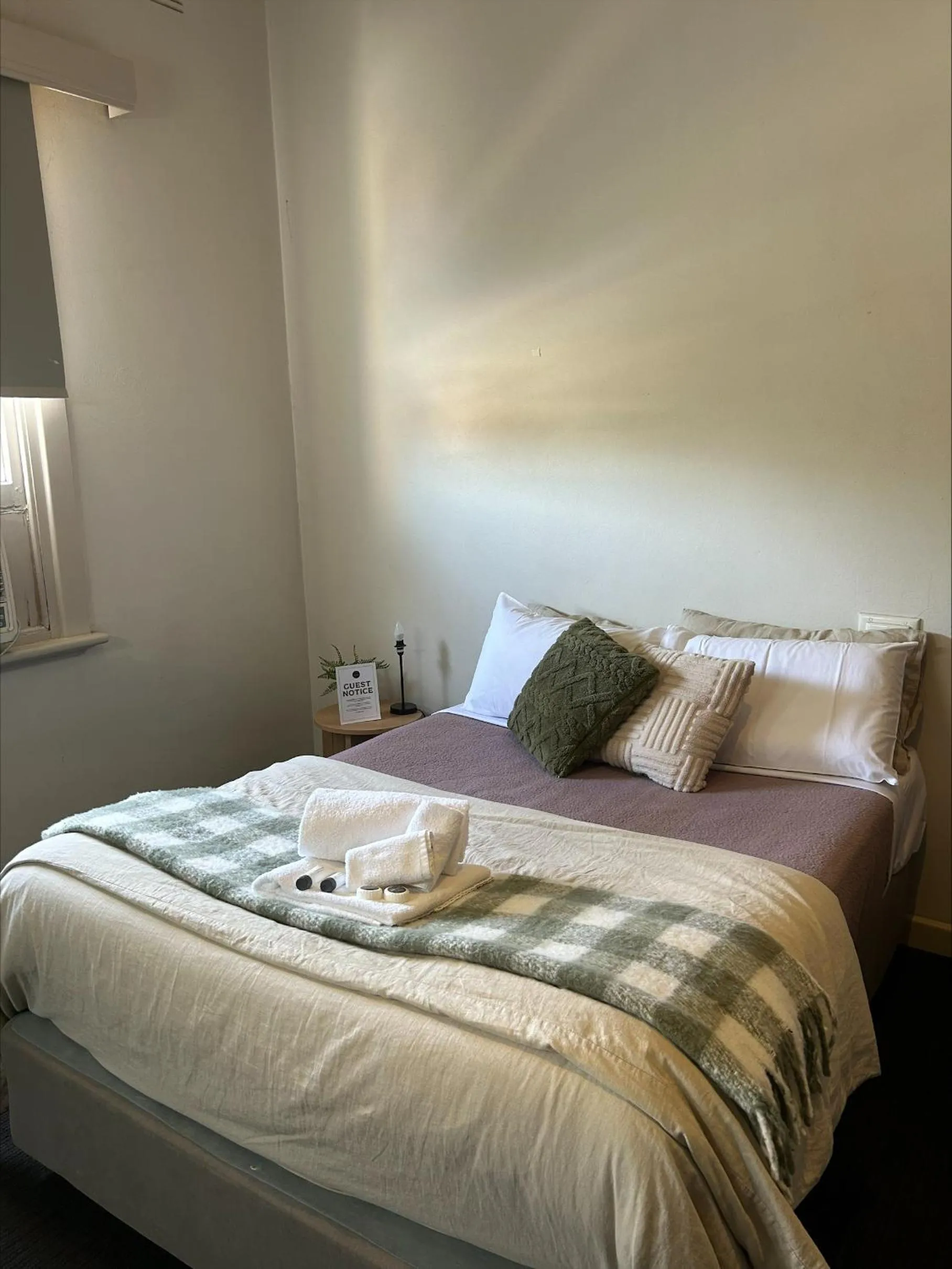 Bed in William Farrer Hotel