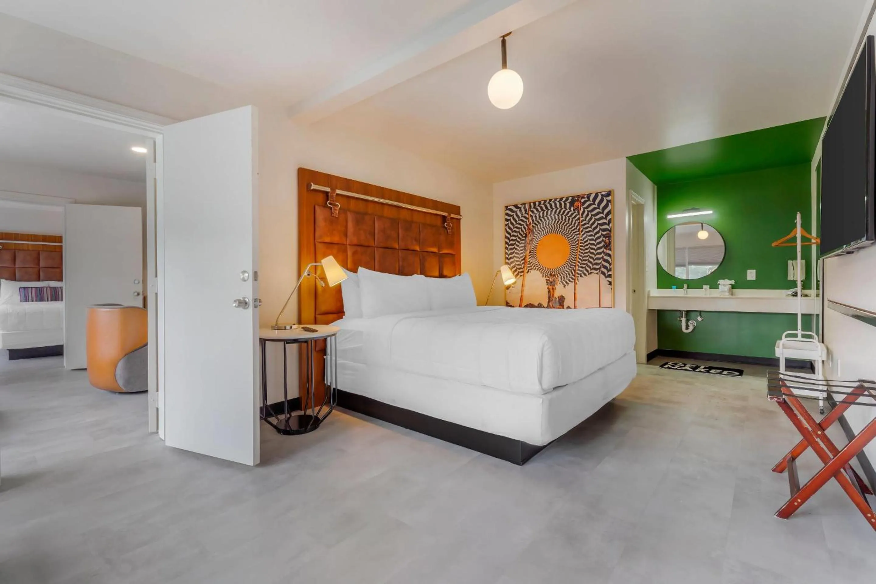 Bedroom, Bed in Heights House Hotel - Houston Heights Downtown, an Ascend Collection Hotel