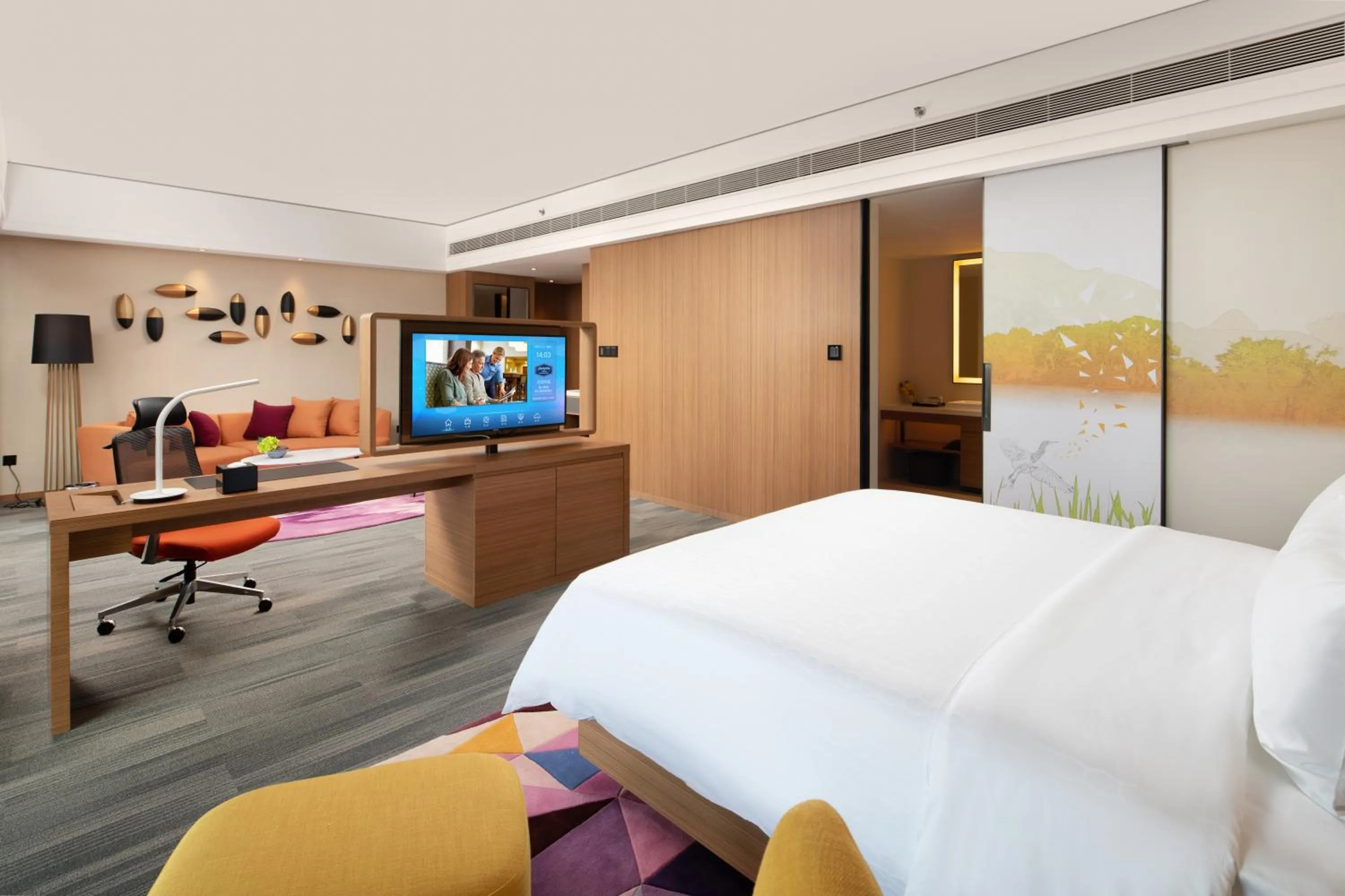 Bedroom, Bed in Hampton by Hilton Nanhai Haikou