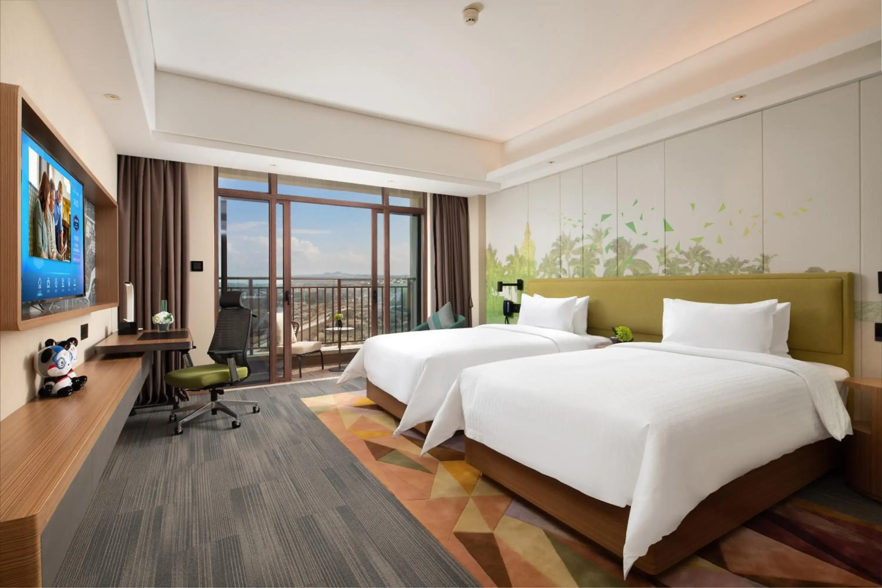 Superior Twin Room in Hampton by Hilton Nanhai Haikou Superior Twin Room in Hampton by Hilton Nanhai Haikou