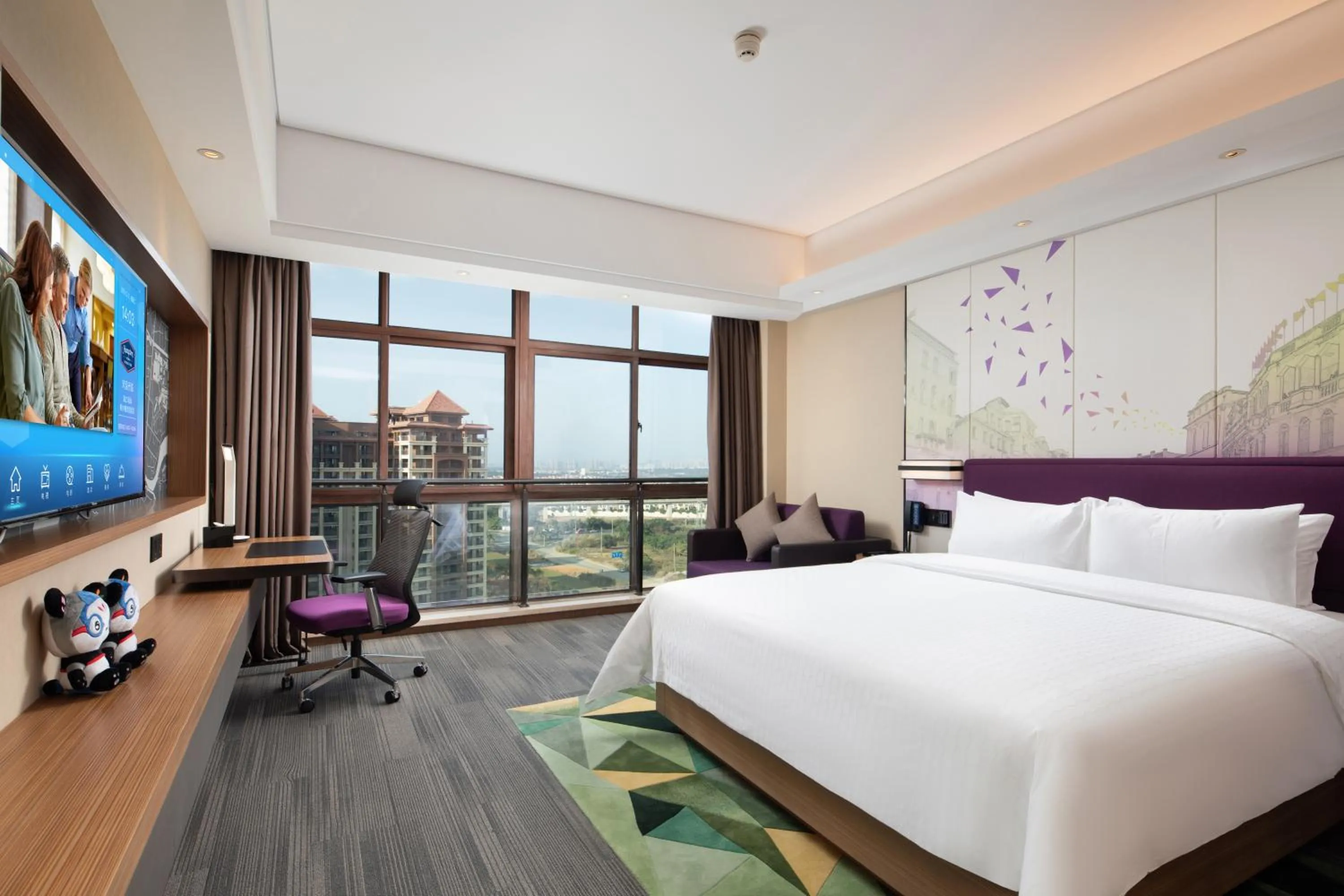 Bedroom, Bed in Hampton by Hilton Nanhai Haikou