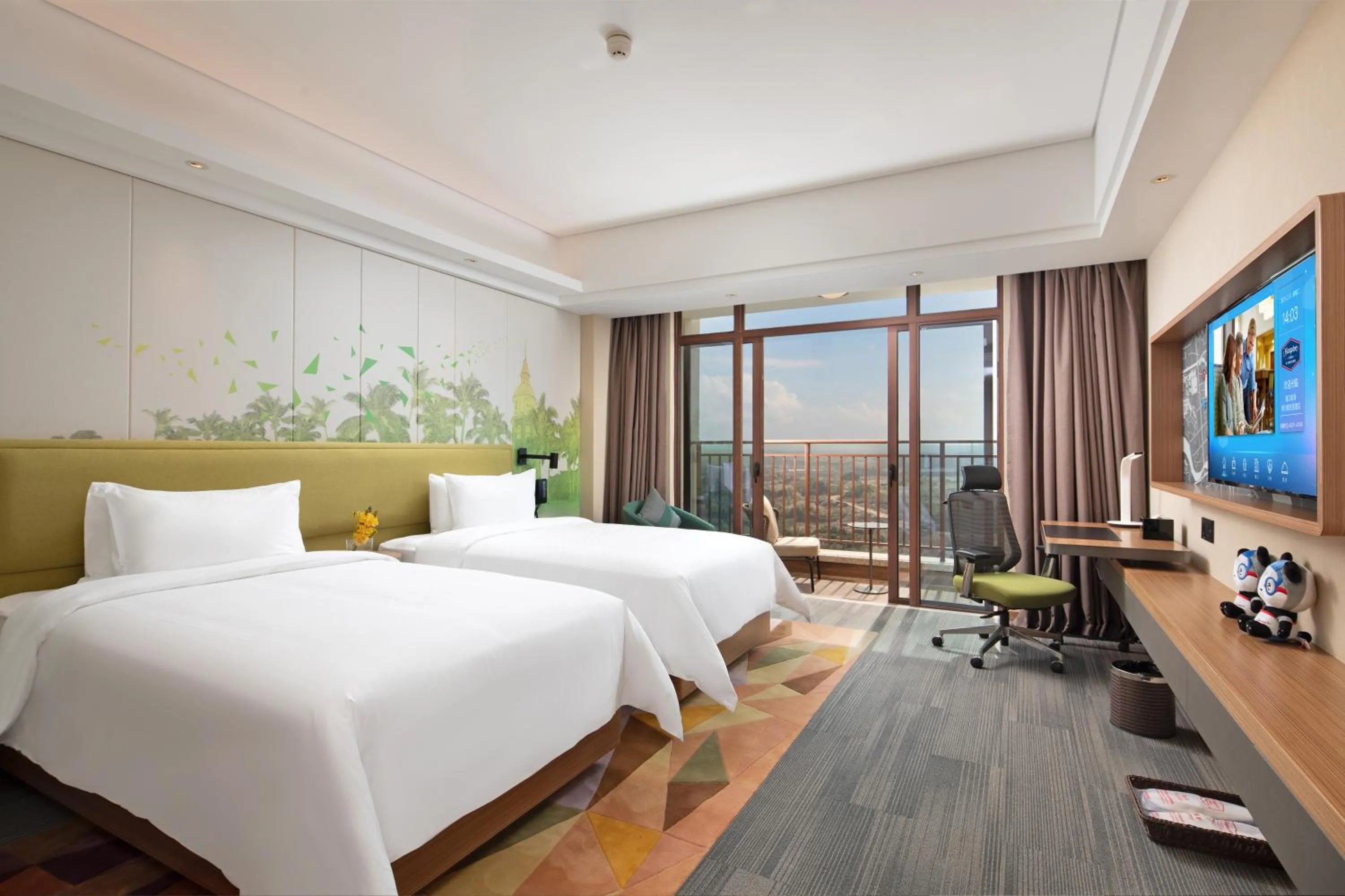 Bedroom, Bed in Hampton by Hilton Nanhai Haikou