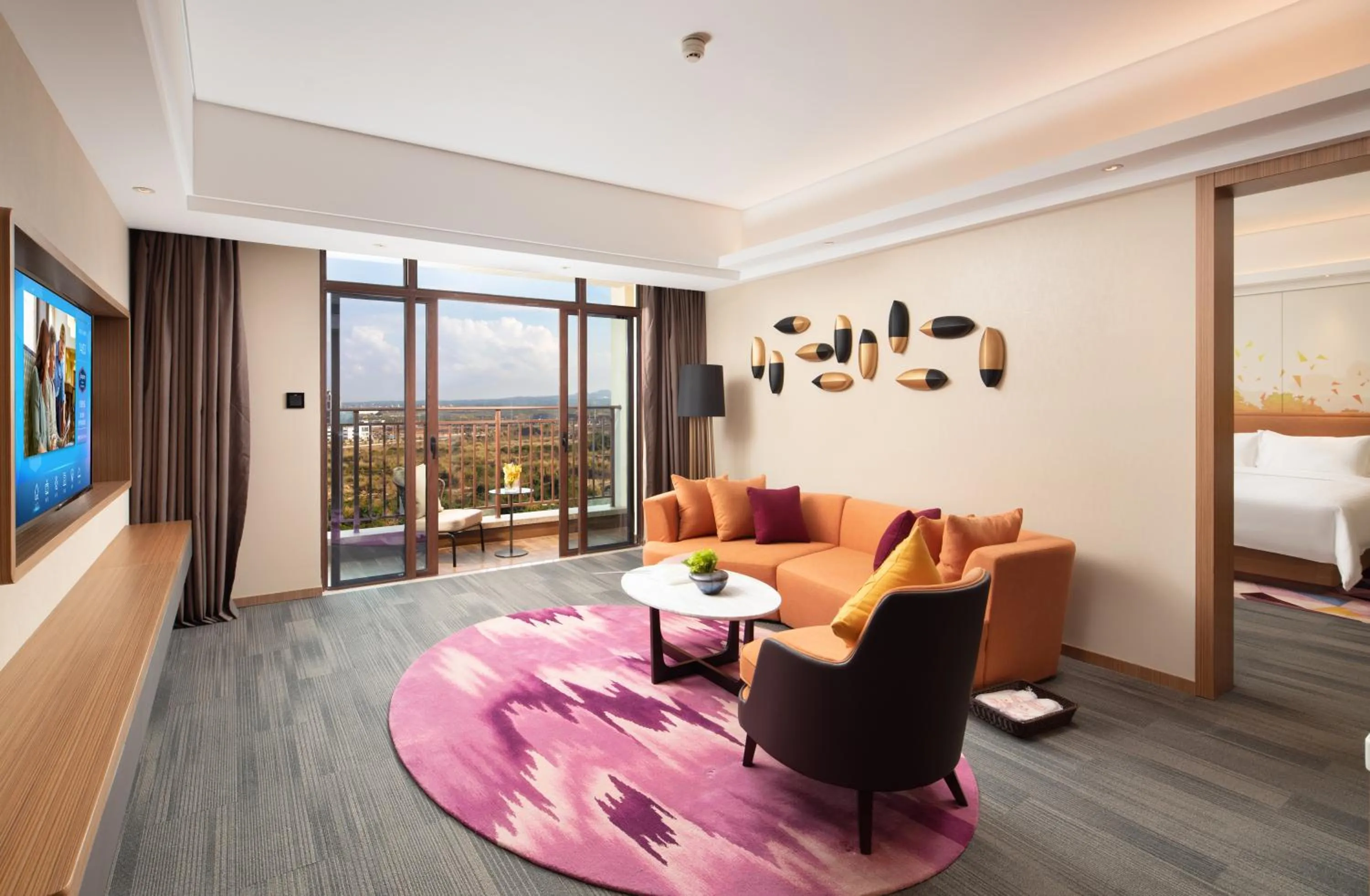 Living room in Hampton by Hilton Nanhai Haikou