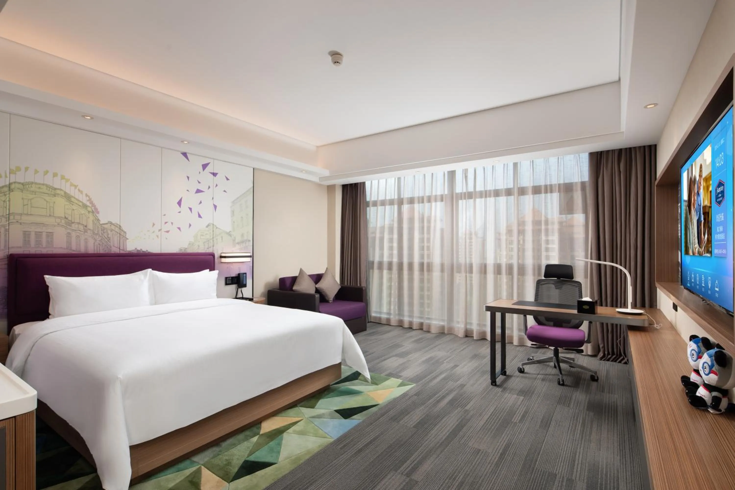 Bedroom, Bed in Hampton by Hilton Nanhai Haikou