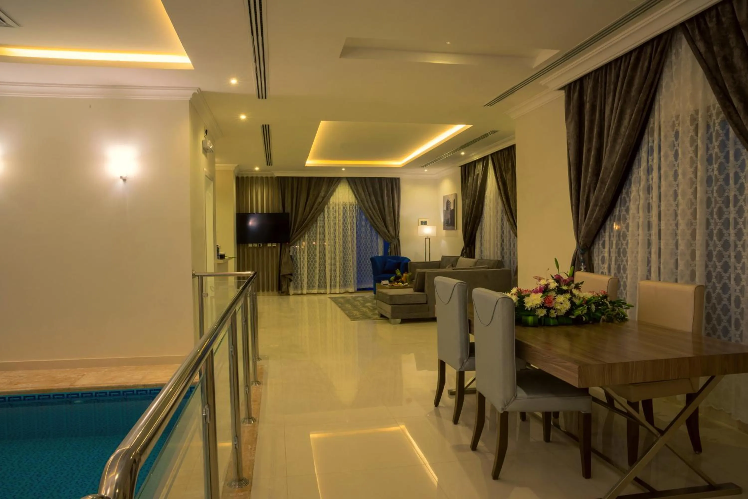 Living room in Swiss Luxury Villas