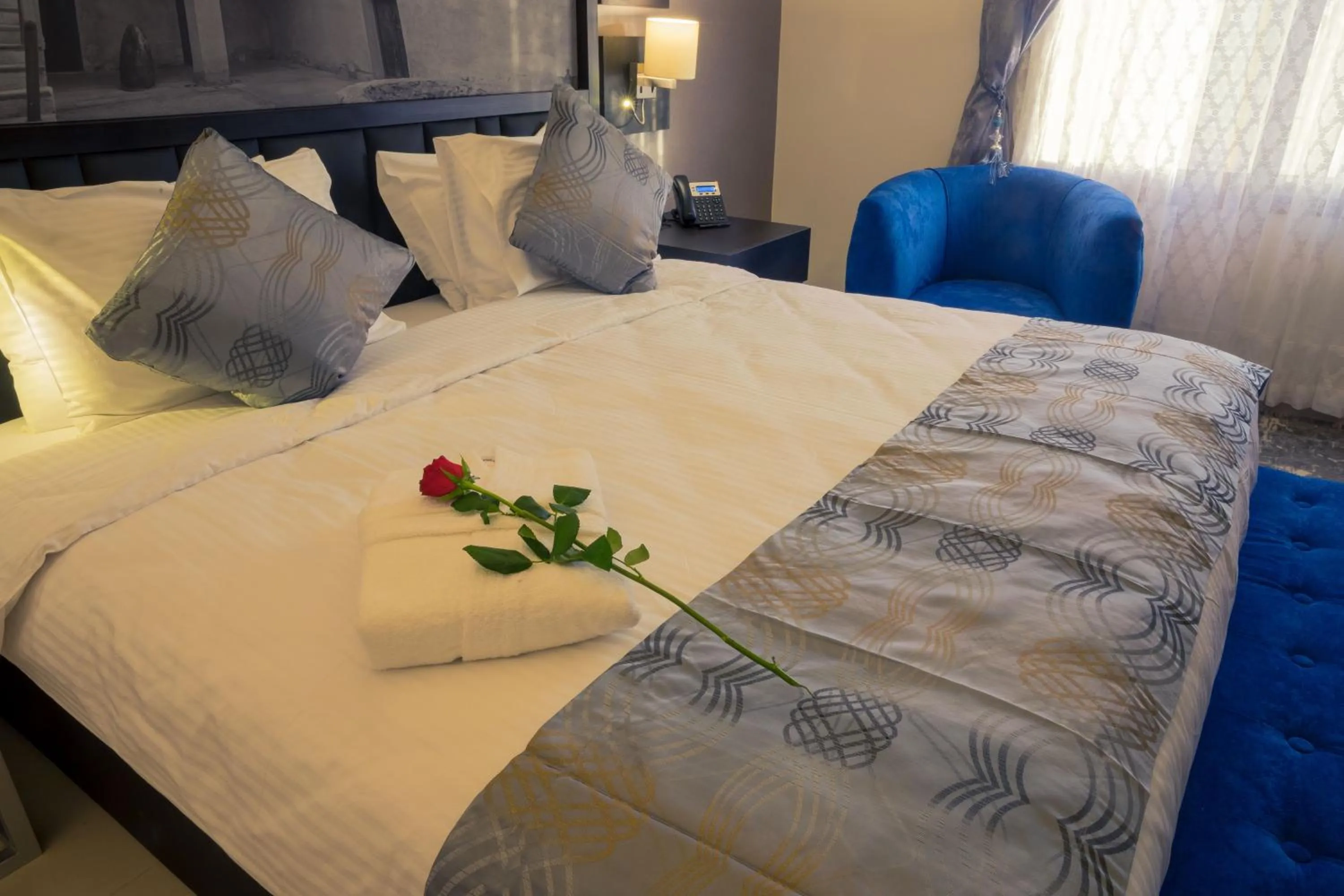 Bed in Swiss Luxury Villas