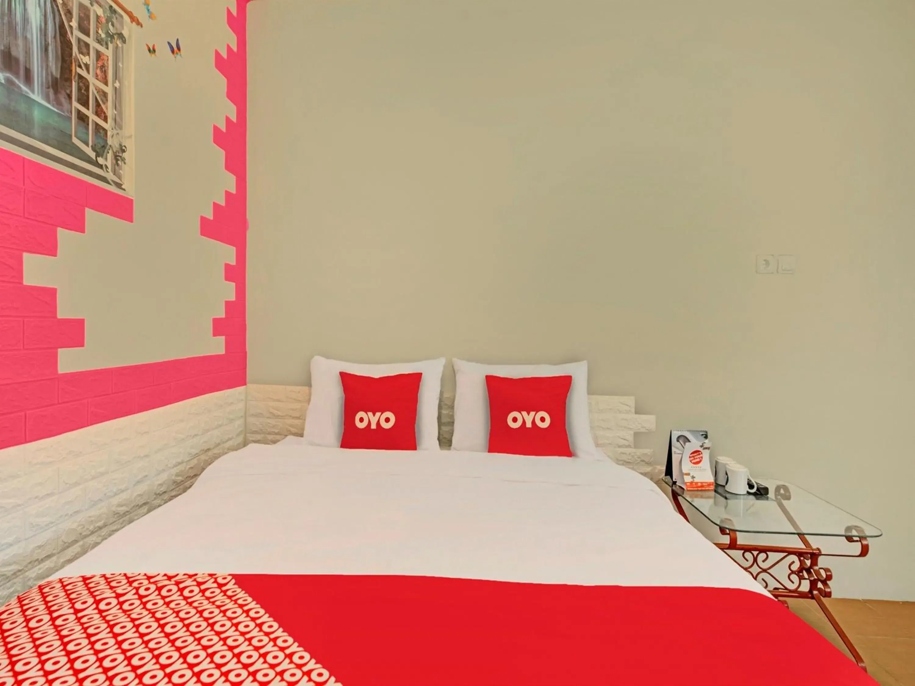Bedroom, Bed in Hotel O Villa Inn App Trawas Bintaro Syariah Bedroom, Bed in Hotel O Villa Inn App Trawas Bintaro Syariah