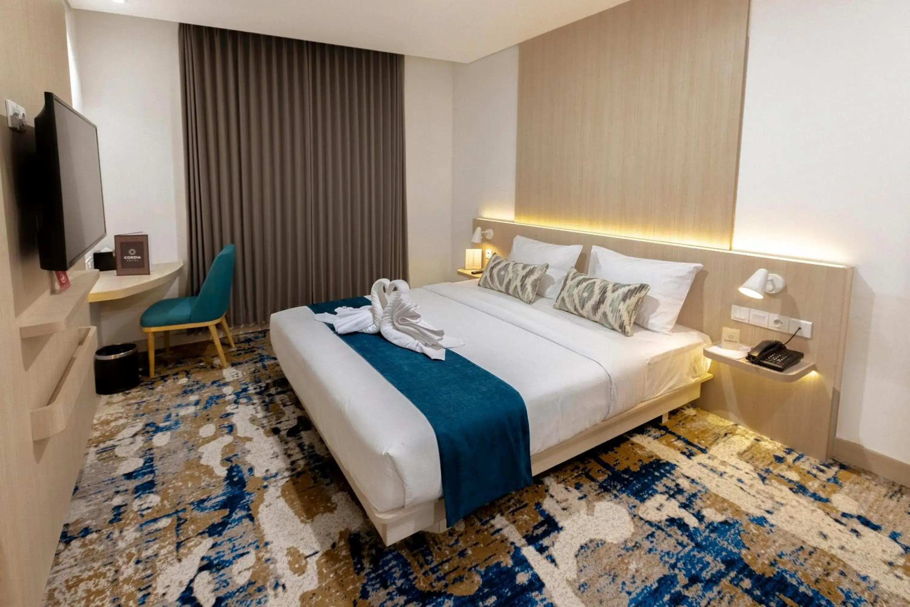 Bedroom, Bed in Cordia Hotel Yogyakarta - Hotel Dalam Bandara Bedroom, Bed in Cordia Hotel Yogyakarta - Hotel Dalam Bandara