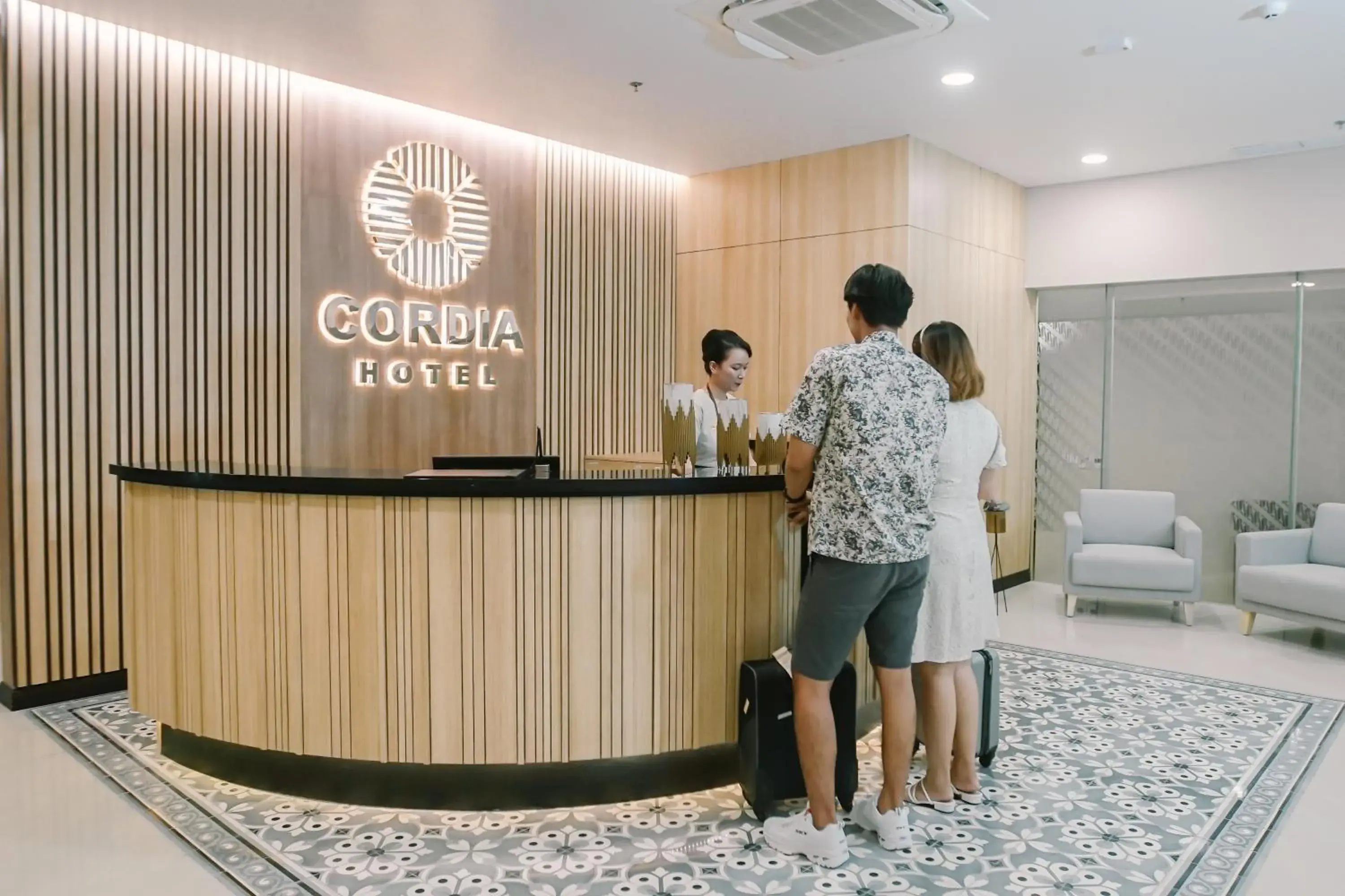 Lobby or reception in Cordia Hotel Yogyakarta - Hotel Dalam Bandara Lobby or reception in Cordia Hotel Yogyakarta - Hotel Dalam Bandara