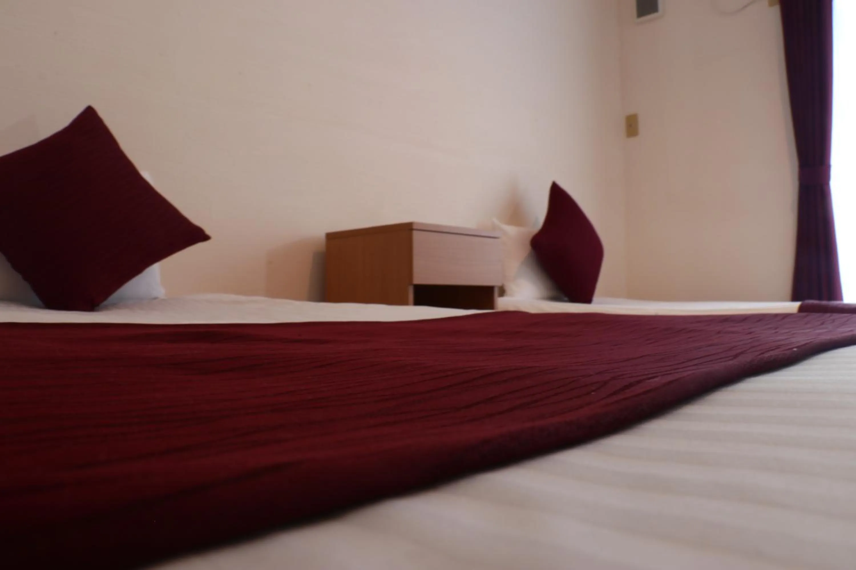 Bed in AsobiBASE Yamabare-House