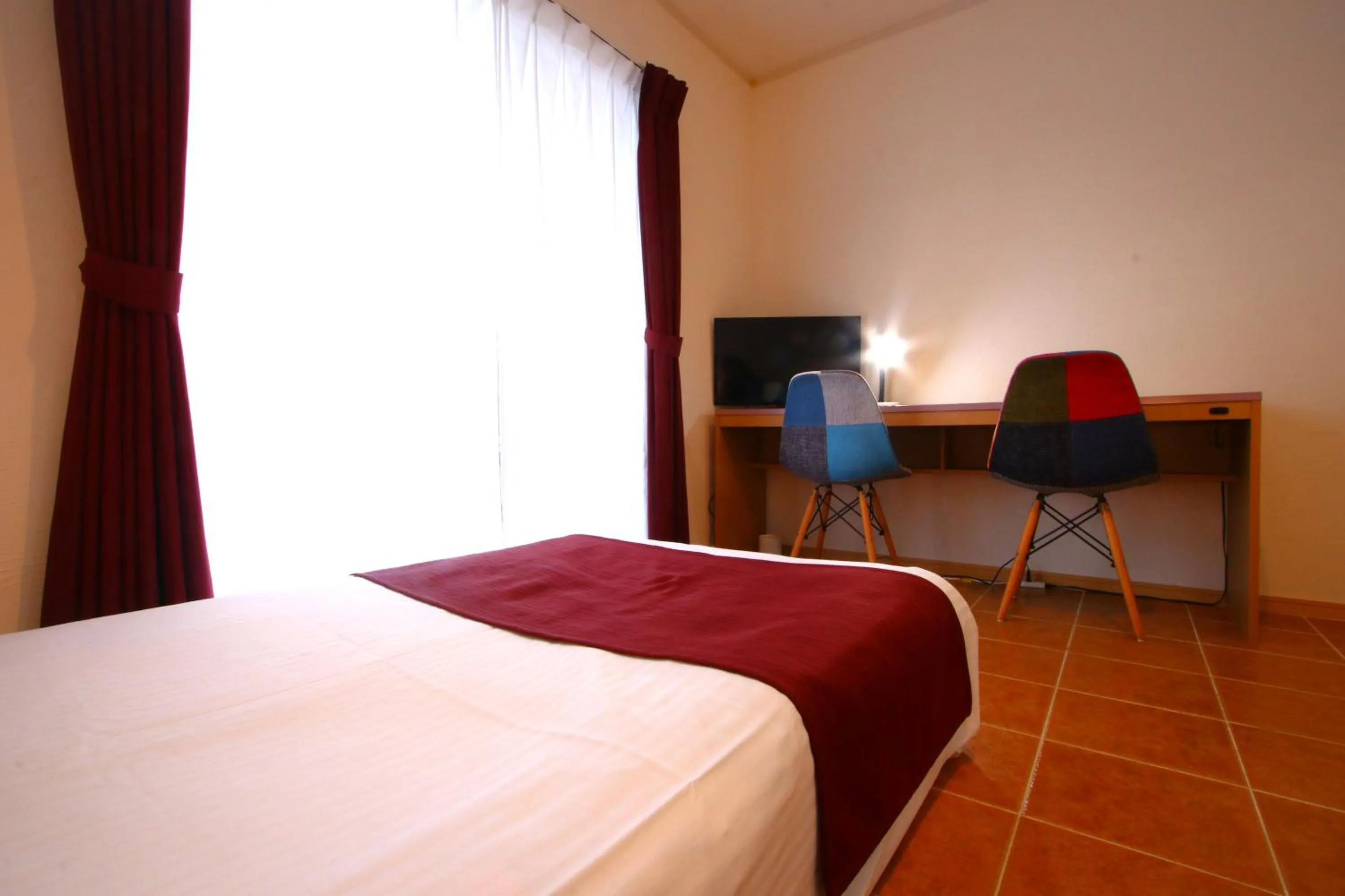 Bed in AsobiBASE Yamabare-House