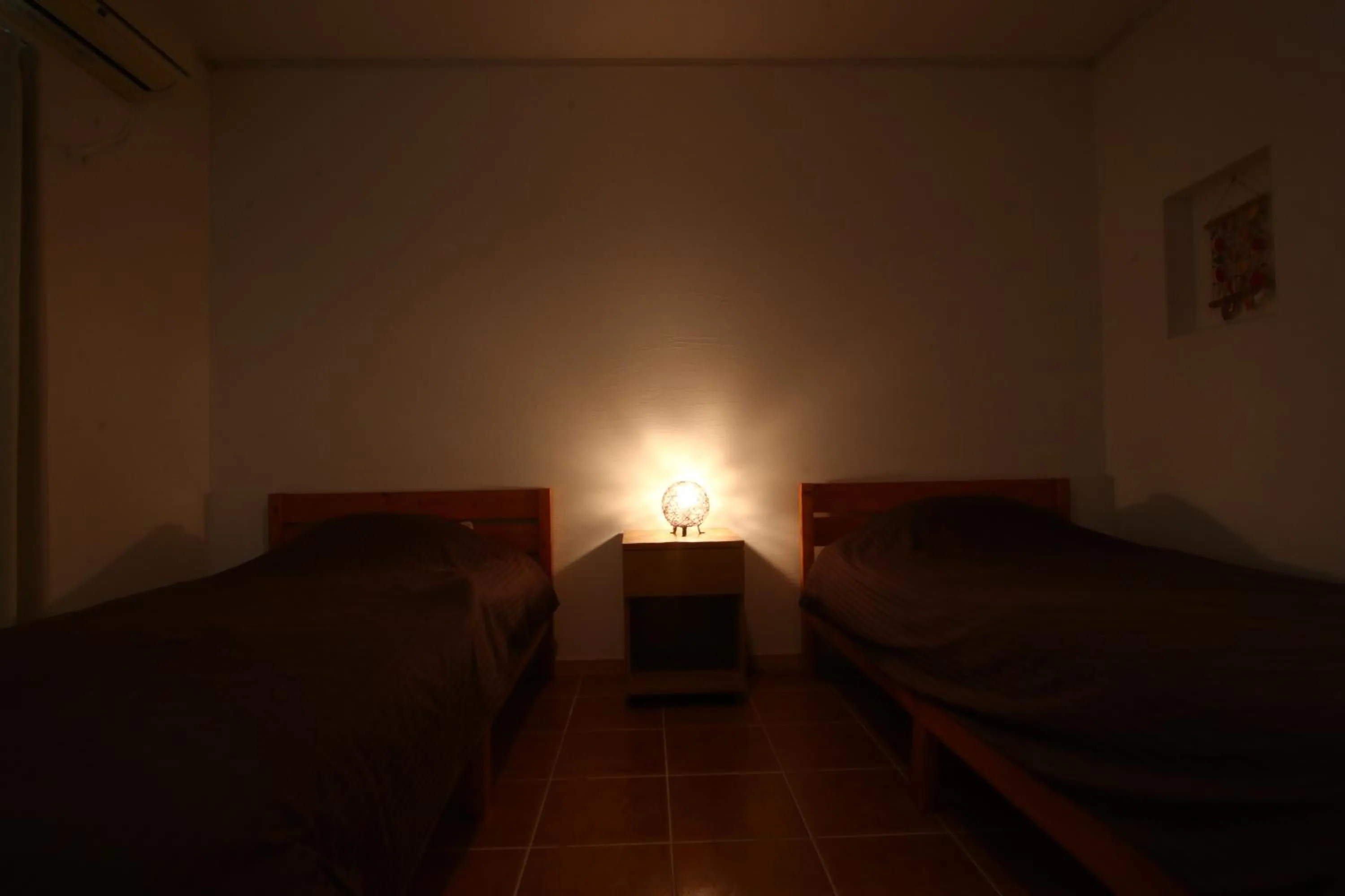 Bed in AsobiBASE Yamabare-House