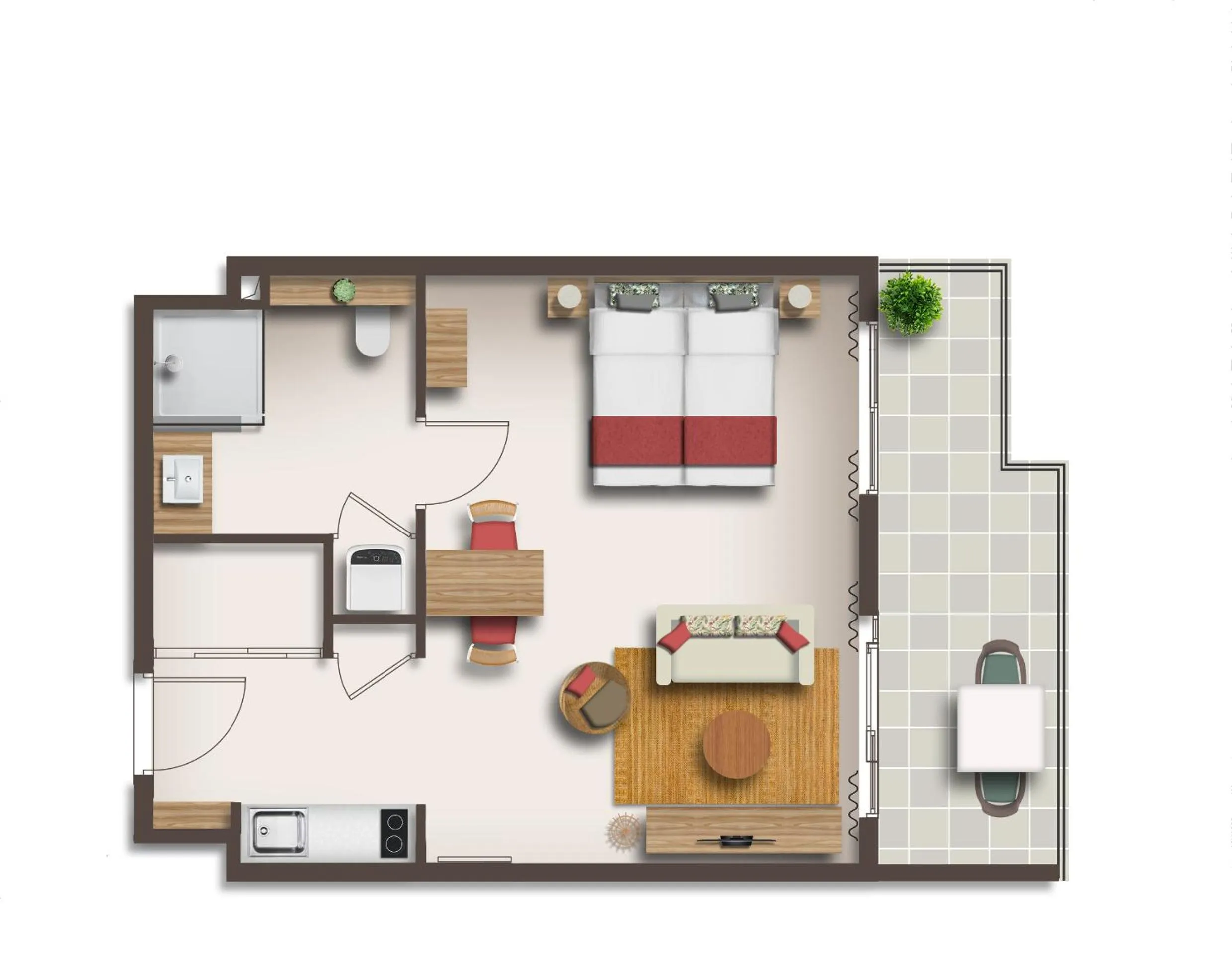 Floor plan in Domaine de Grand Baie