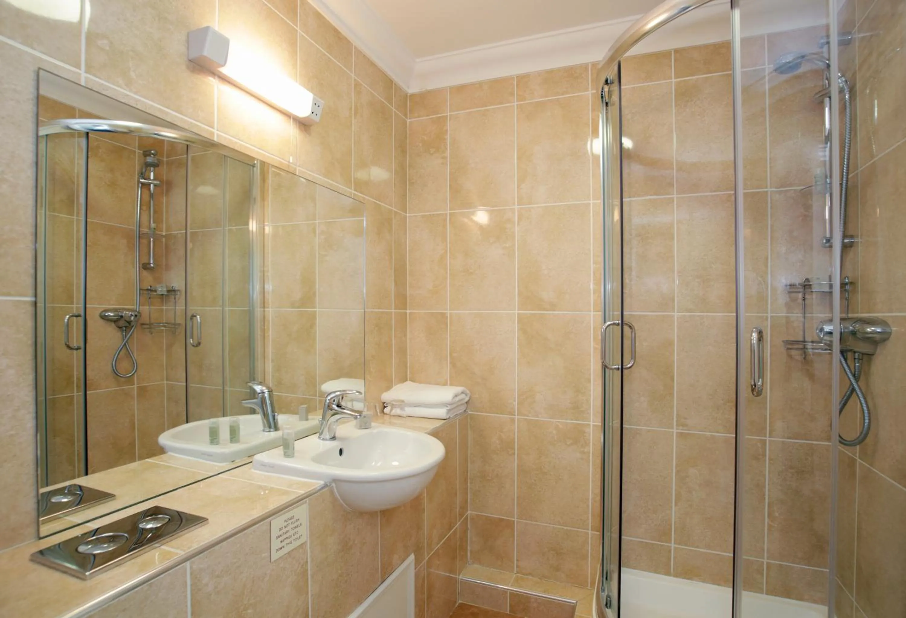 Bathroom in The Corbyn Apartments