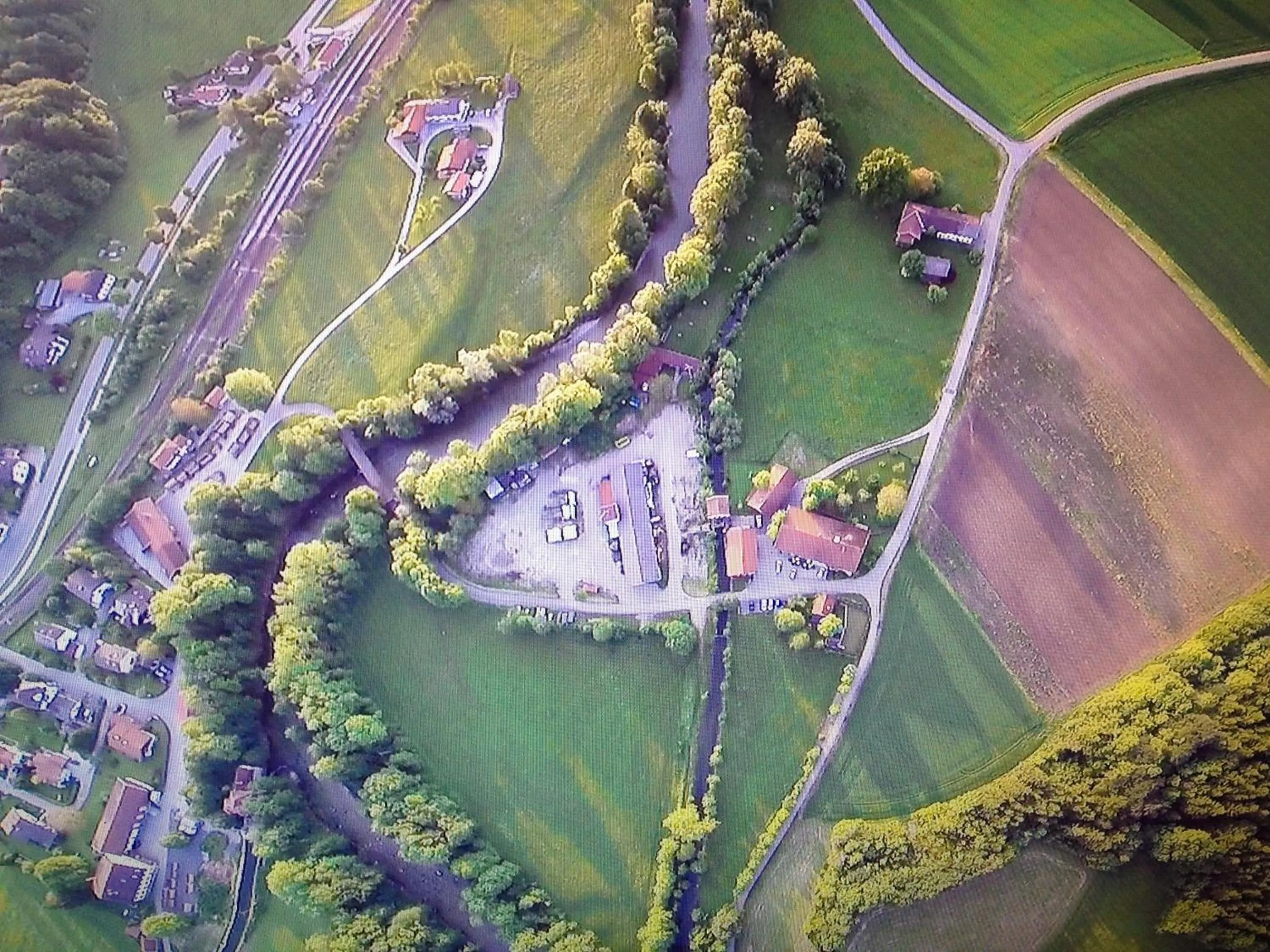Bird's eye view in Pension Poschmühle