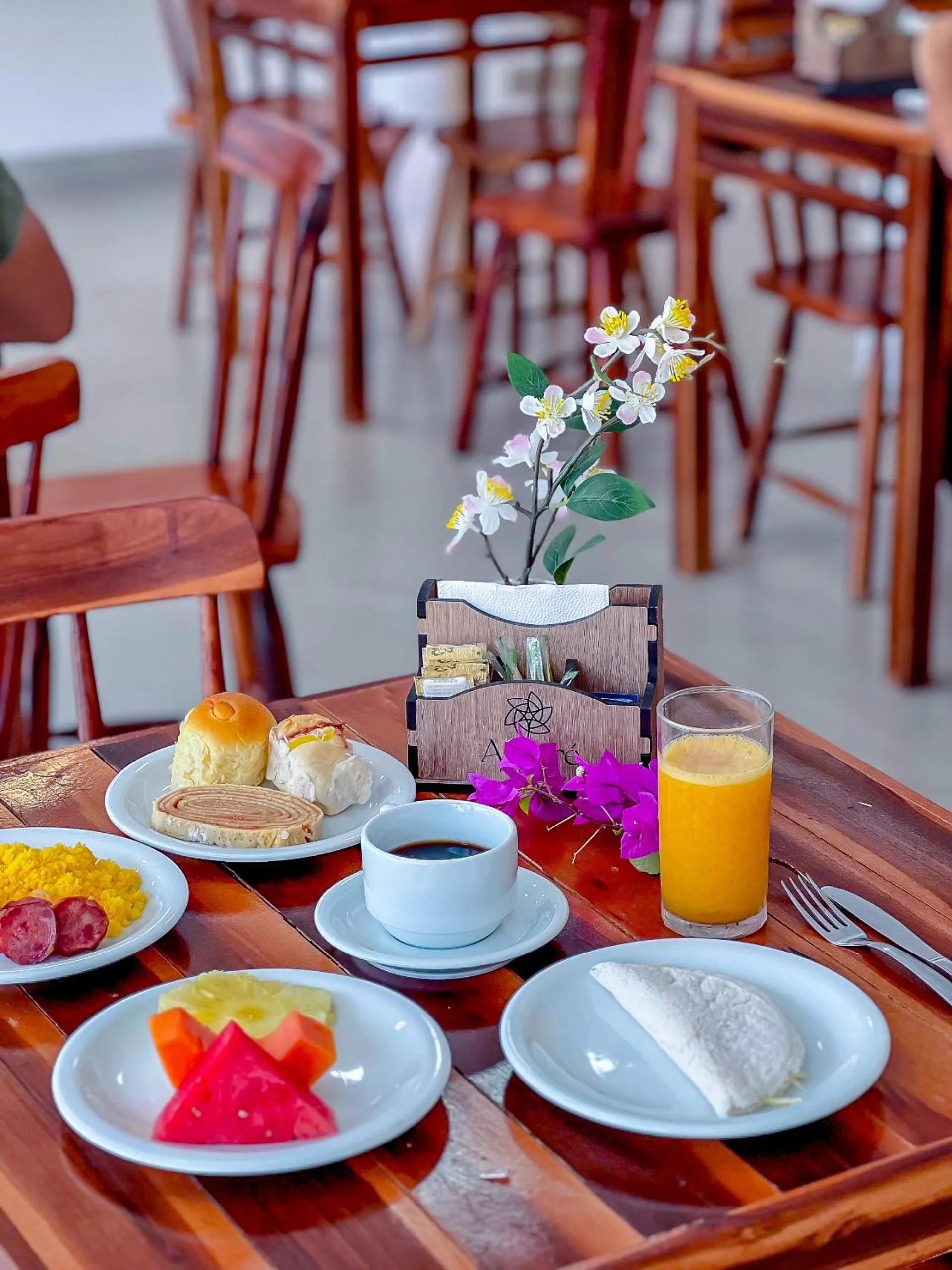 Breakfast in Pousada Amoré em Porto de Galinhas, PE