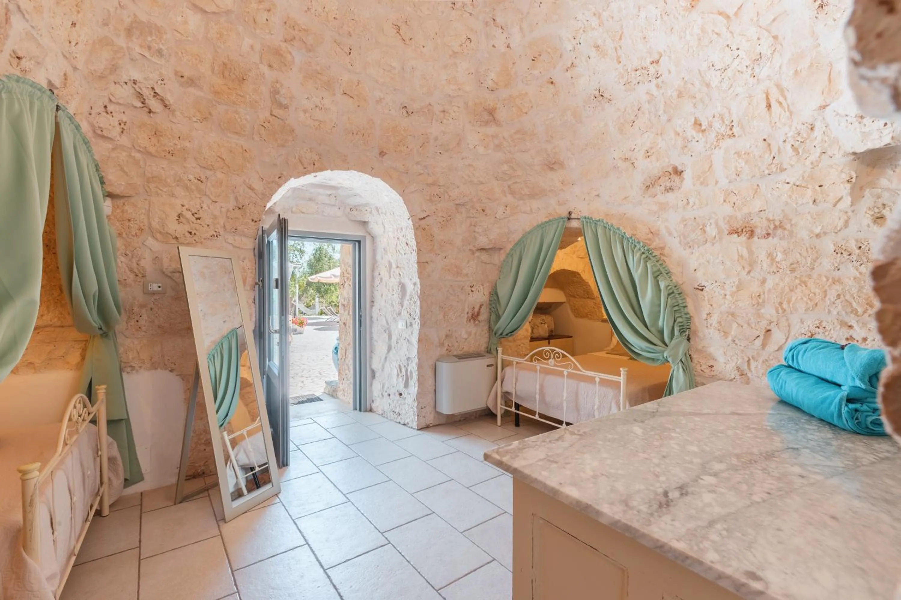 Bed in Trulli Olea with Pool