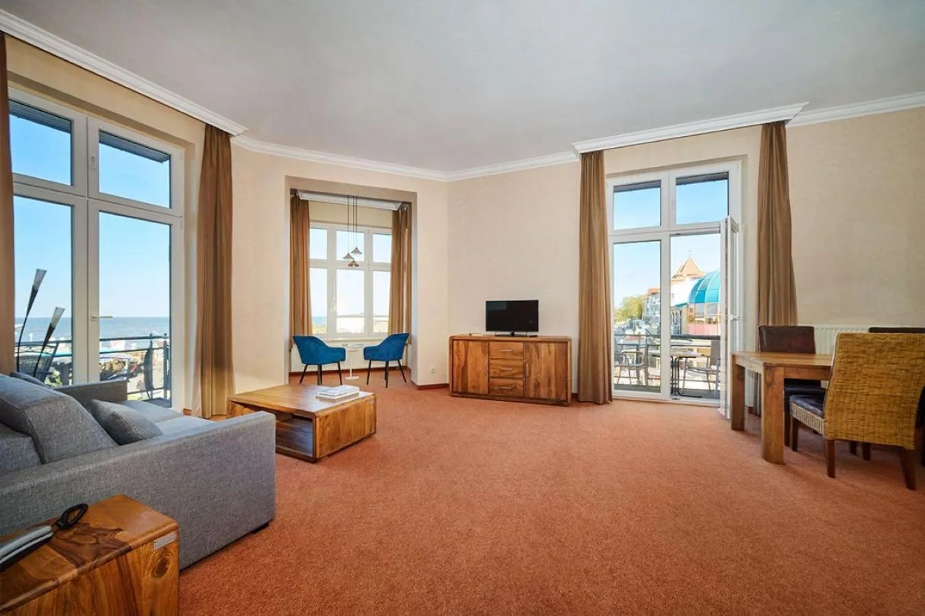 Living room in Strandhotel Preussenhof