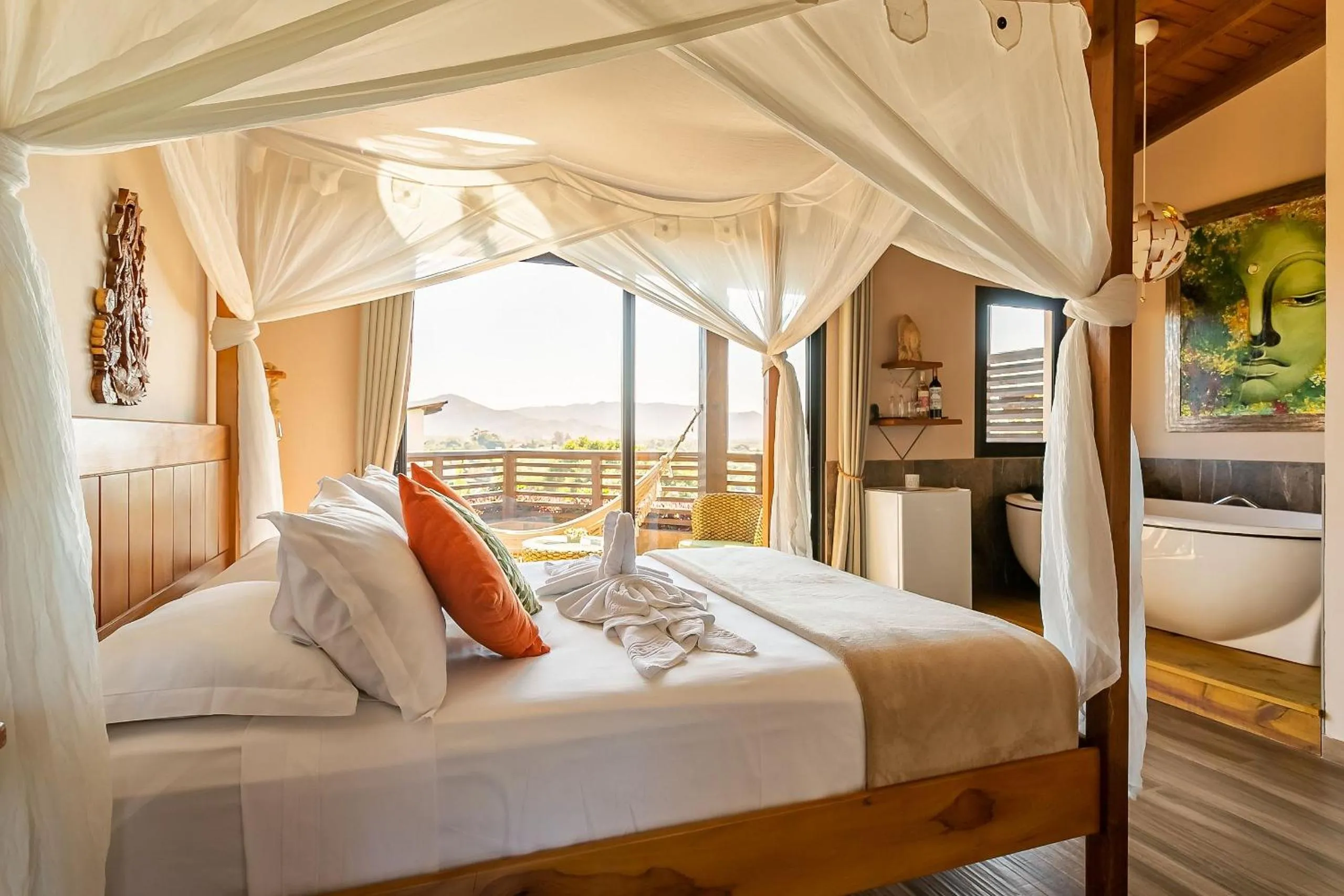 Photo of the whole room, Bed in Shiva Boutique Hotel - Praia do Rosa